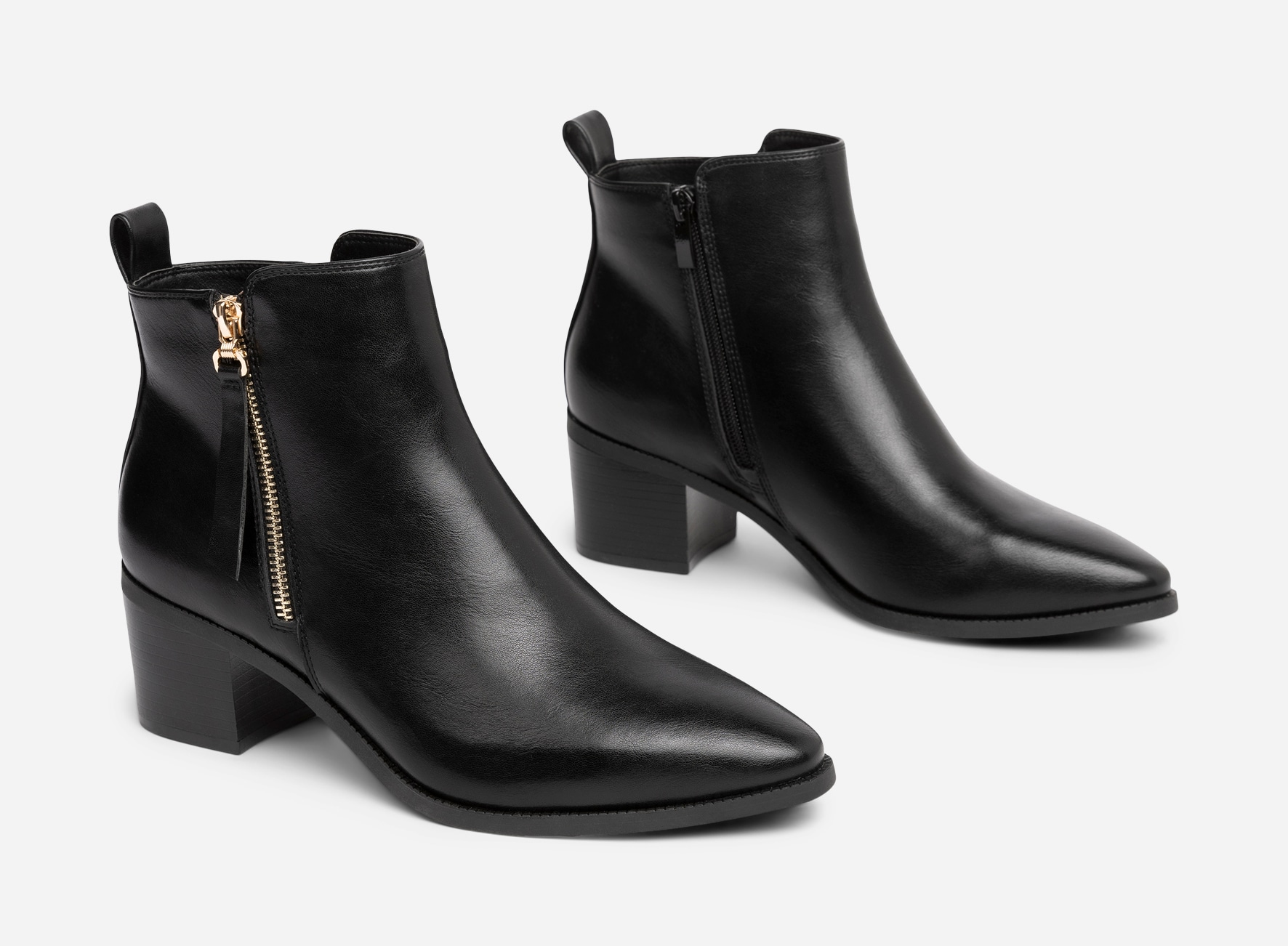 XIT, Boots med dragkedja Svarta