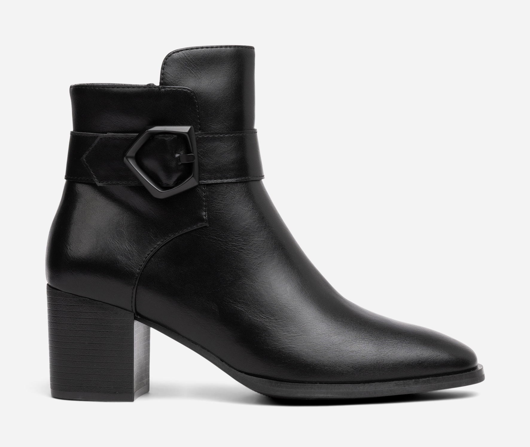 SO ALL, Boots med spänne Svarta
