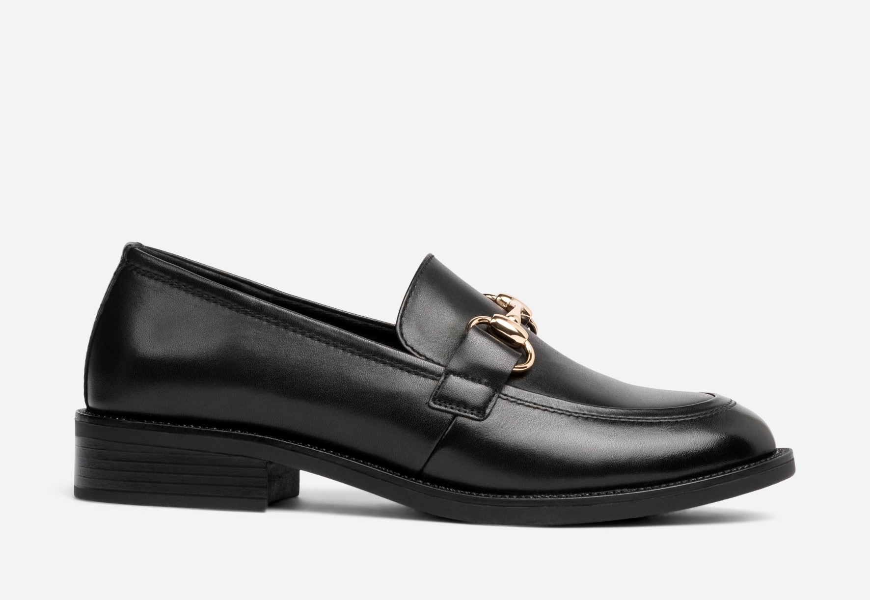 PACE, Loafers med spänne Svarta