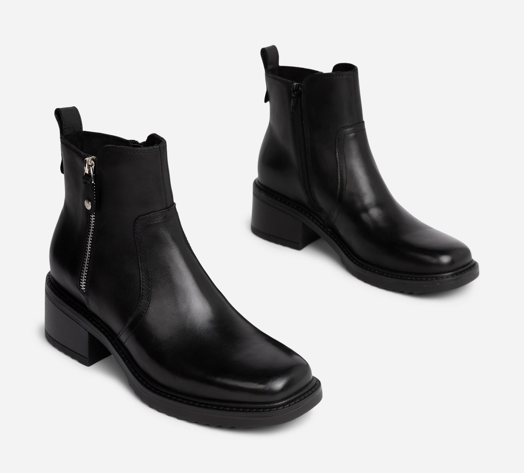 PACE, Boots med dragkedja Svarta
