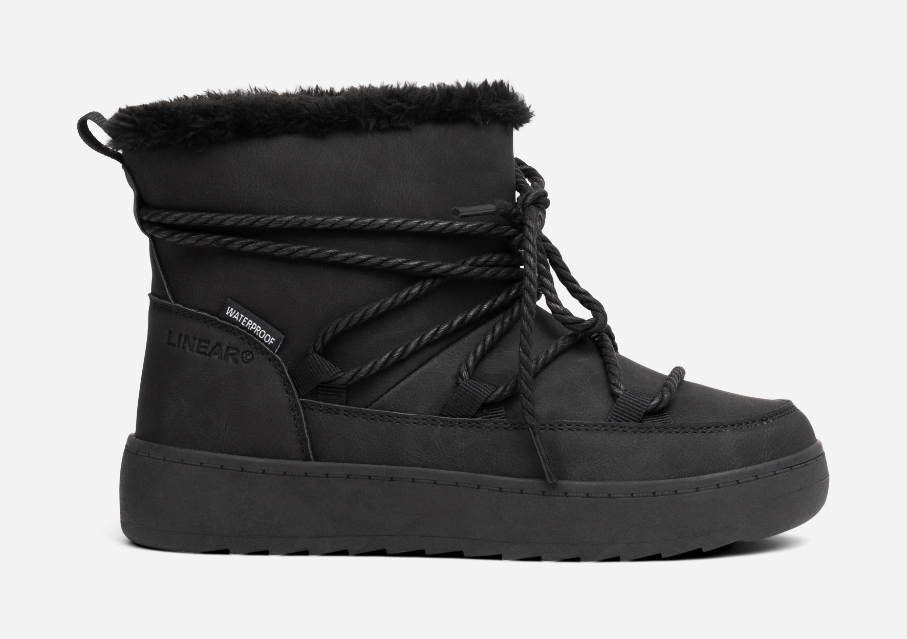 LINEAR, Varmfodrade boots, waterproof Svarta