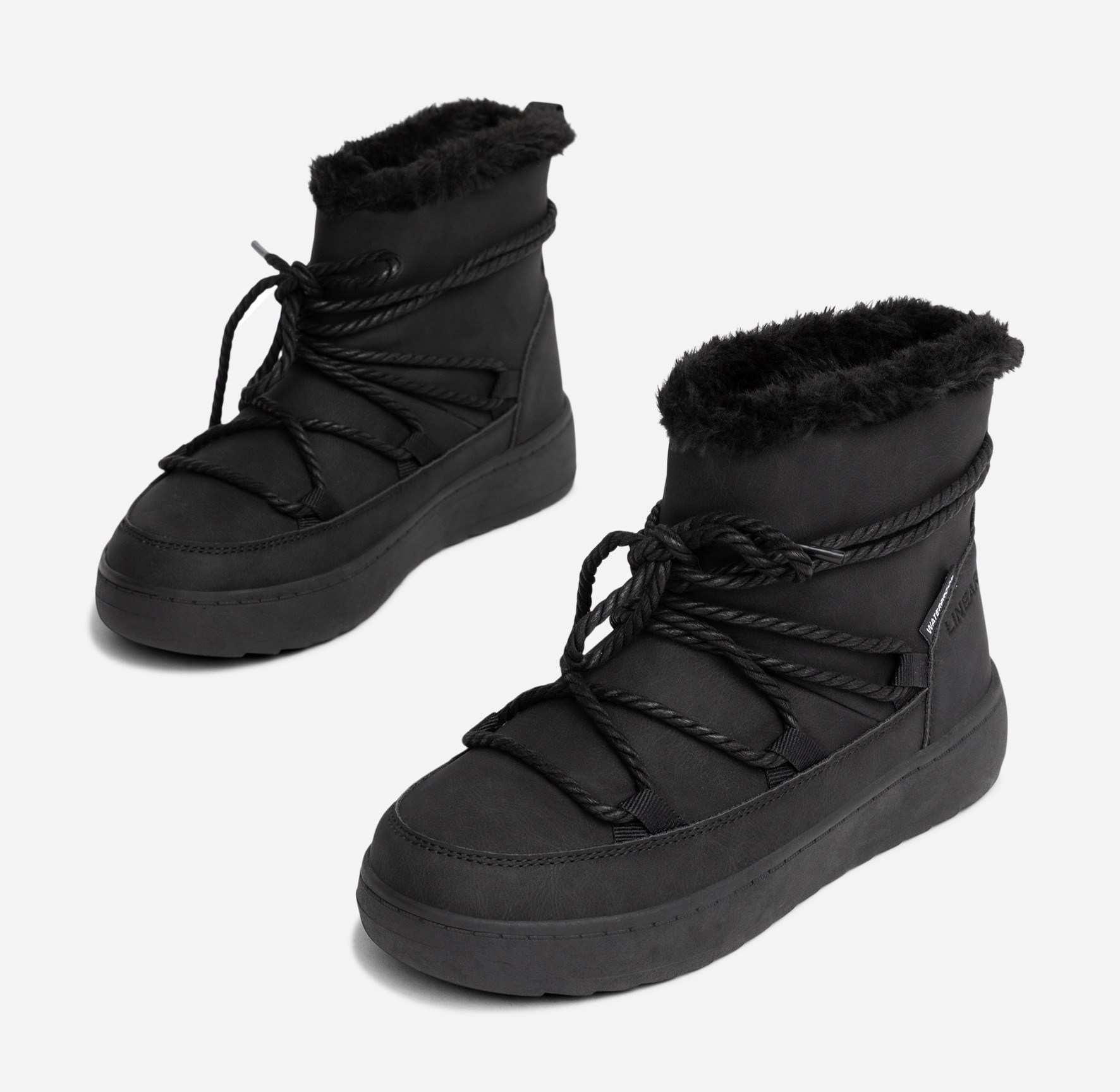 LINEAR, Varmfodrade boots, waterproof Svarta