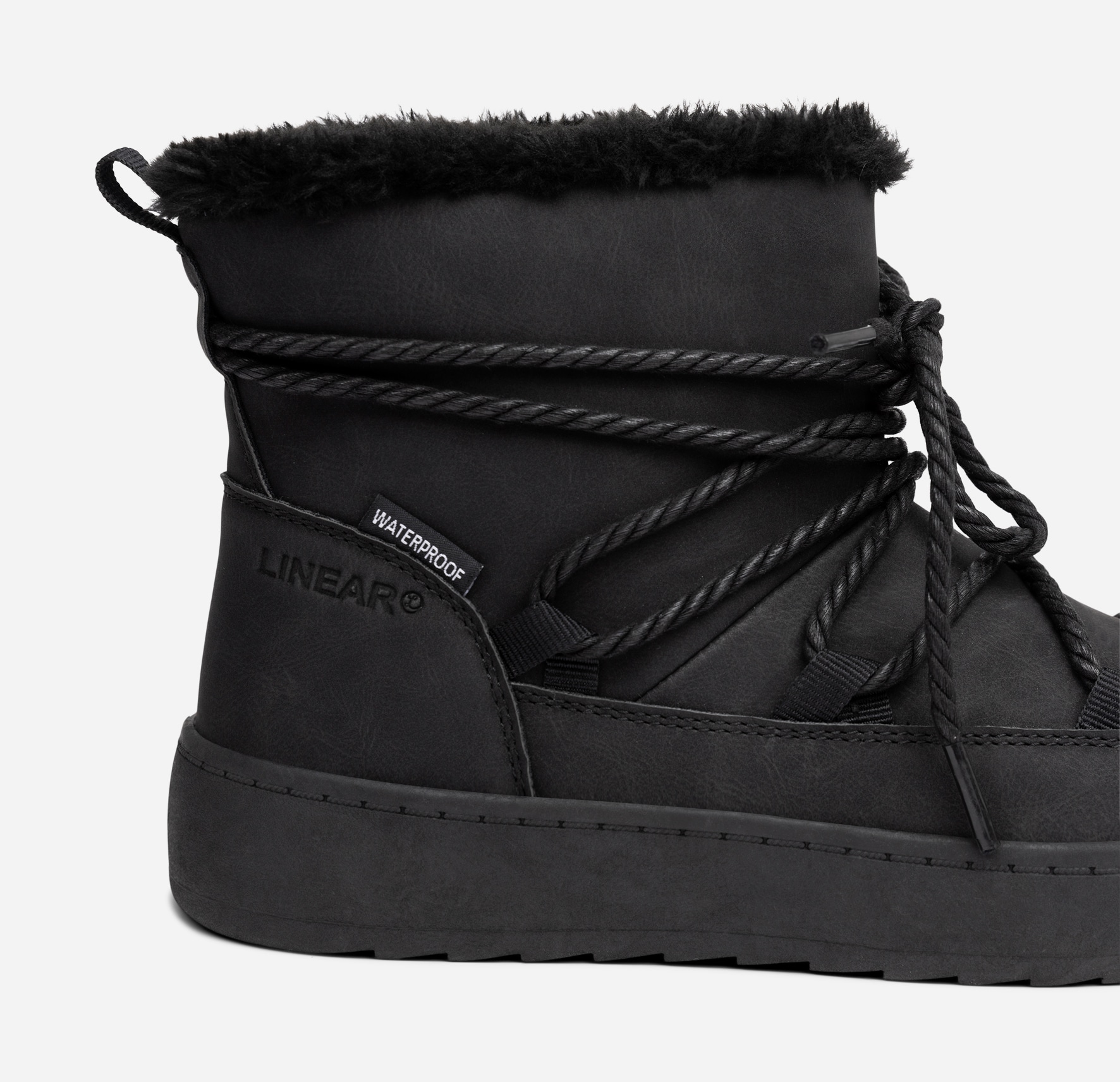 LINEAR, Varmfodrade boots, waterproof Svarta