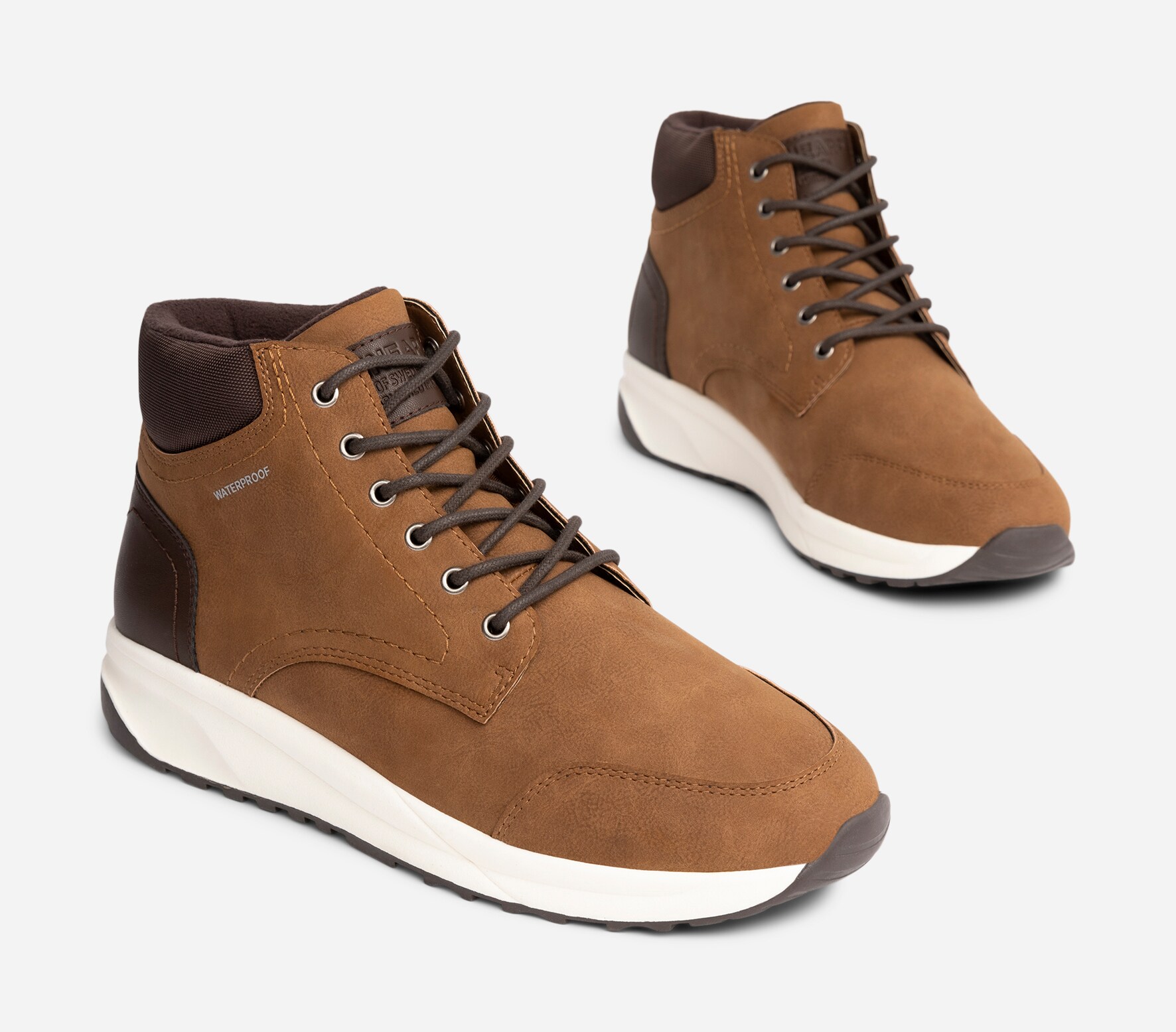 LINEAR, Fleecefodrade höga sneakers waterproof Bruna