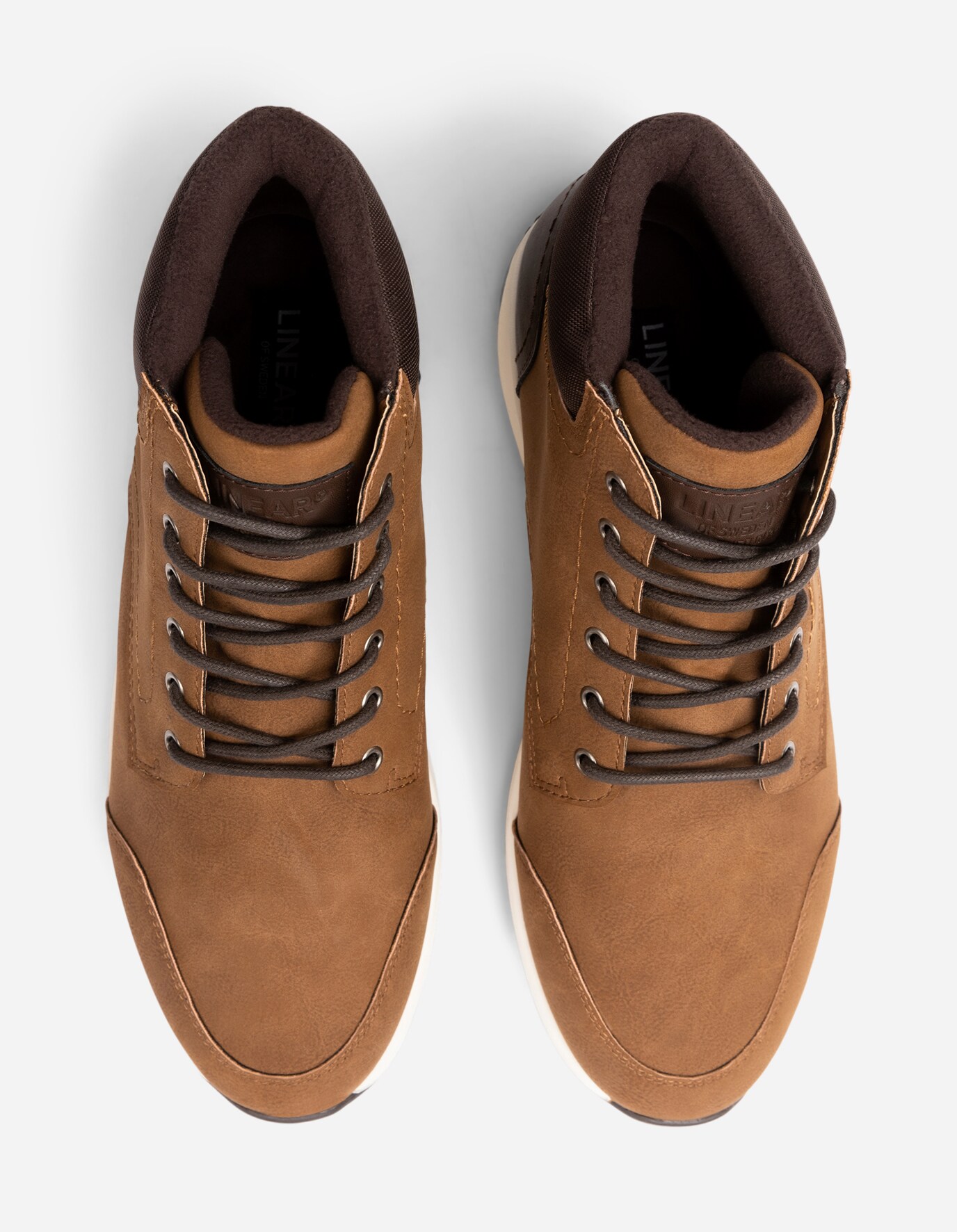 LINEAR, Fleecefodrade höga sneakers waterproof Bruna
