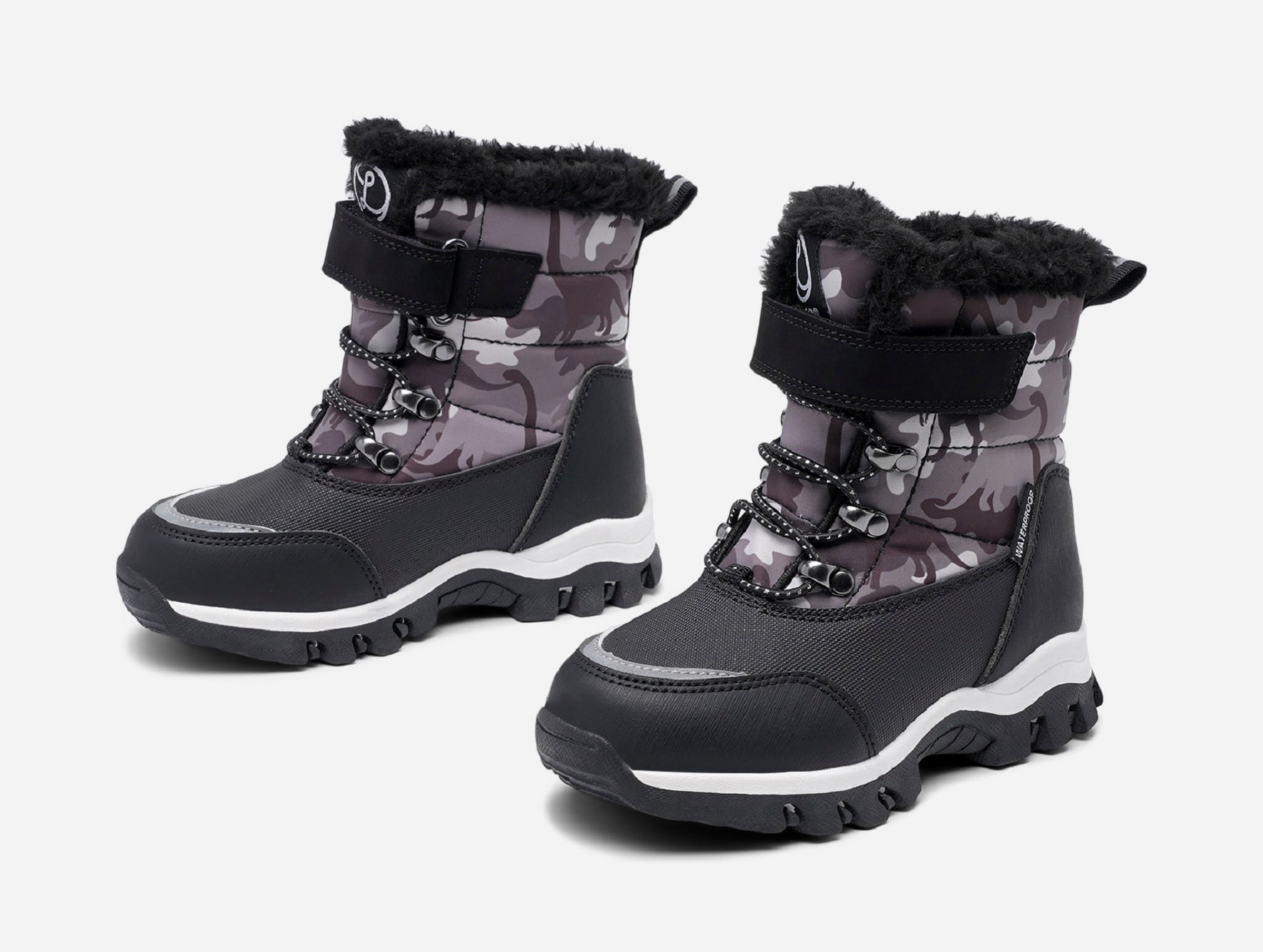 LINEAR, Varmfodrade kängor waterproof Gråa