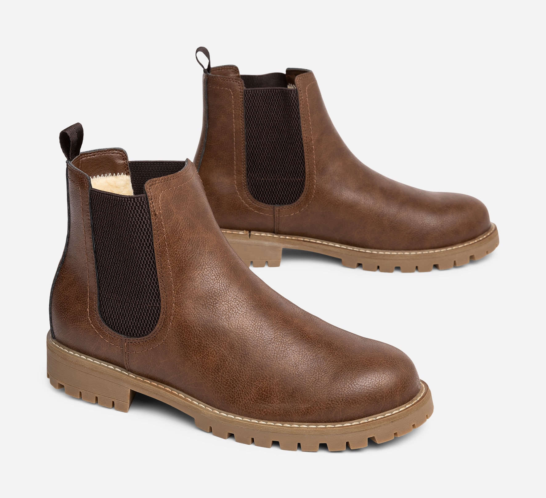 IGUASSU, Varmfodrade chelseaboots Bruna