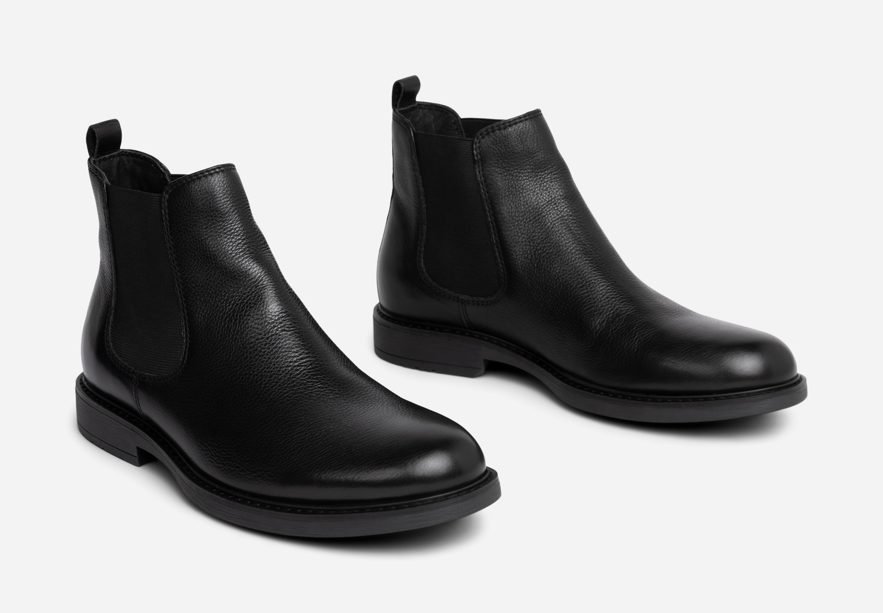 PACE, Fleecefodrade chelseaboots Svarta