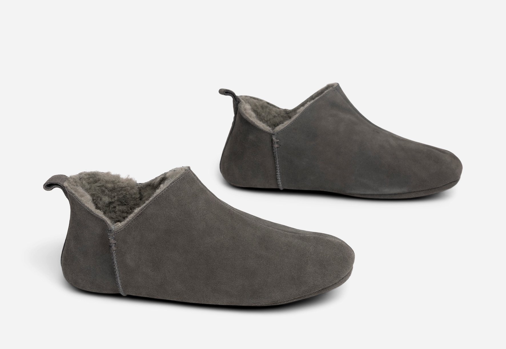 PACE, Skinntofflor Gråa