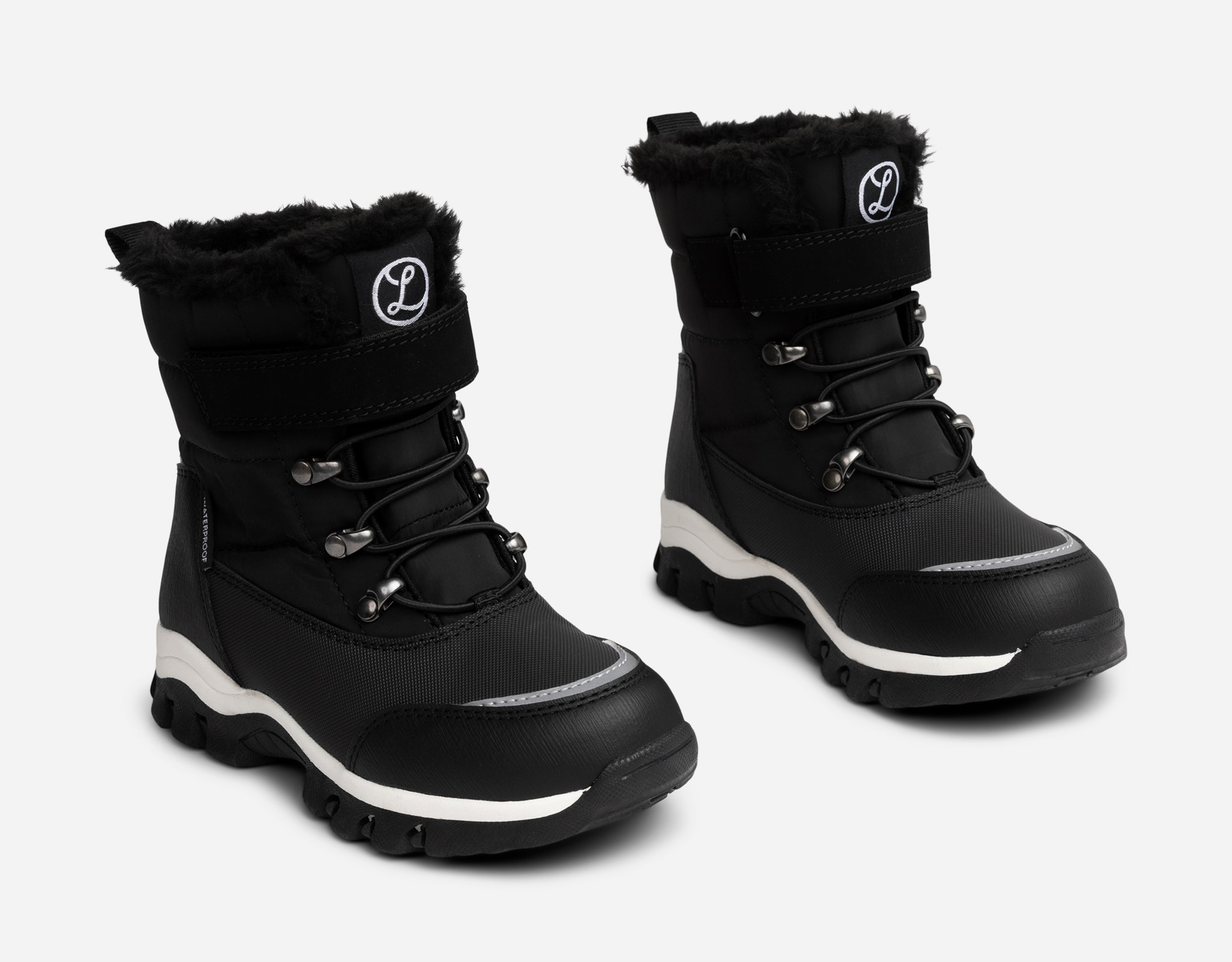 LINEAR, Varmfodrade kängor waterproof Svarta