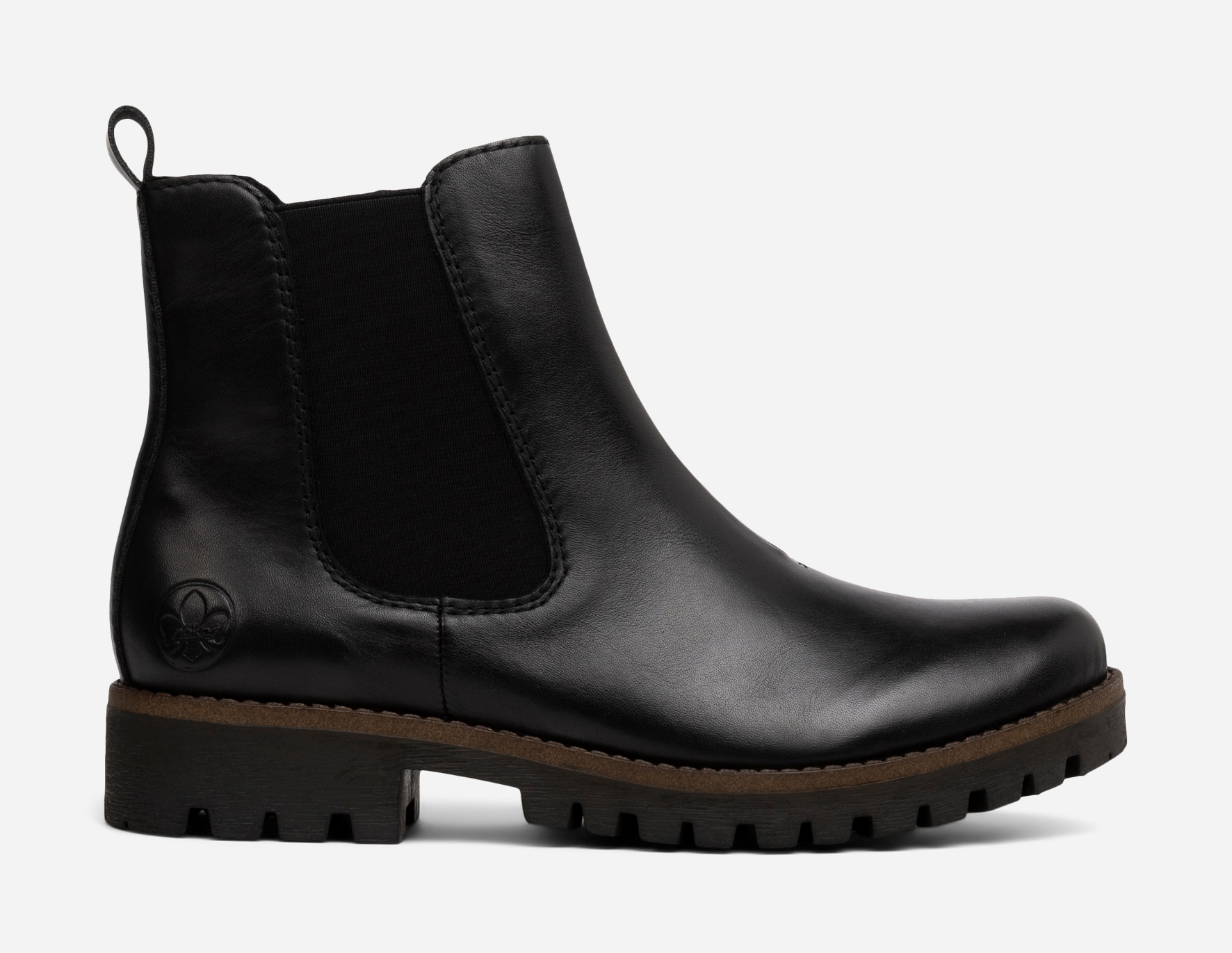 RIEKER, Boots med stretch Svarta