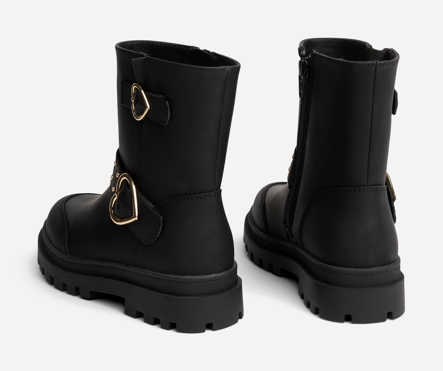 DINSKO, Varmfodrade bikerboots Svarta