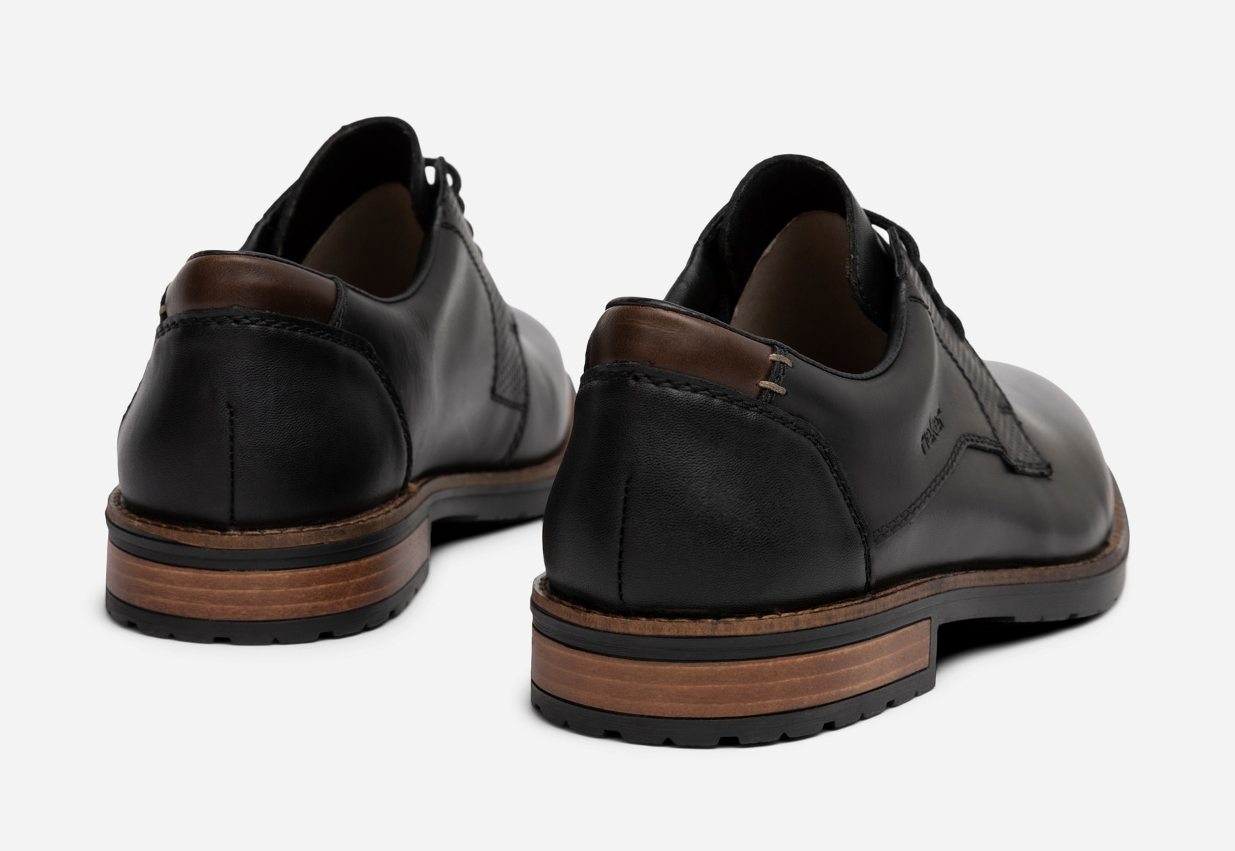 RIEKER, Snörskor Svarta