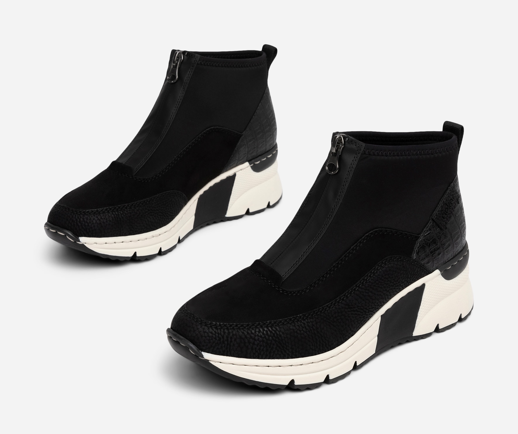 RIEKER, Höga sneakers Svarta