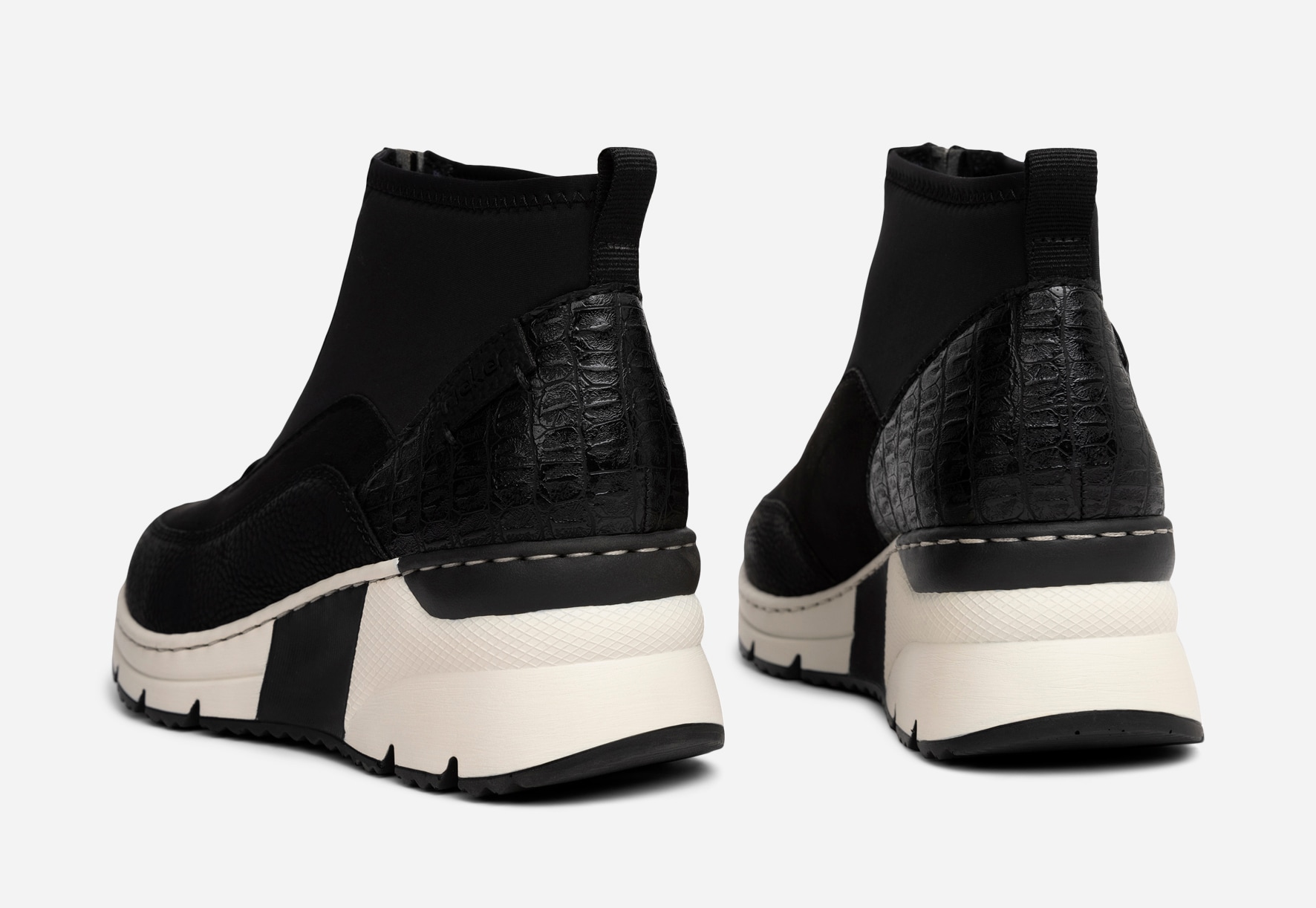 RIEKER, Höga sneakers Svarta