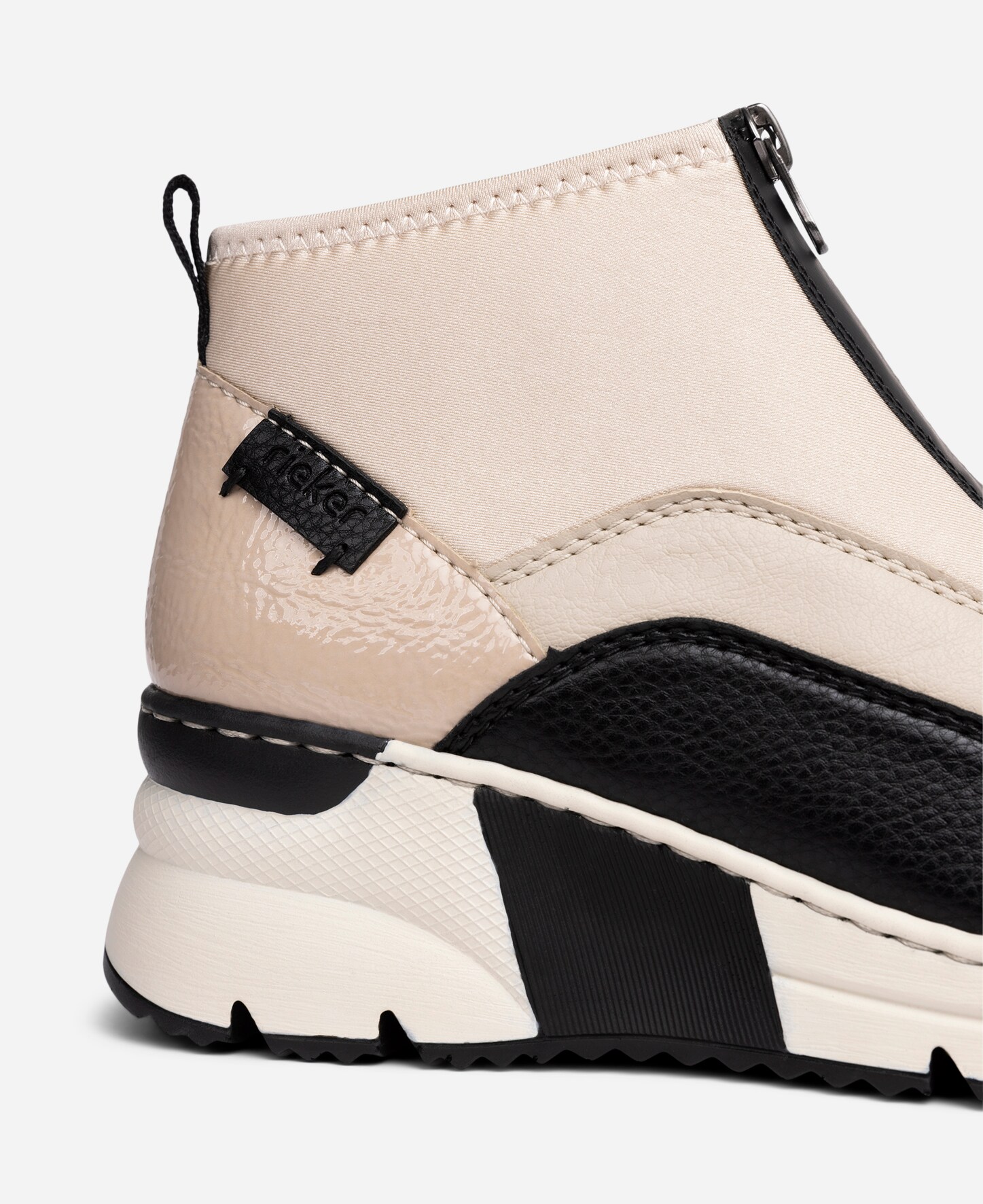 RIEKER, Höga sneakers Beigea