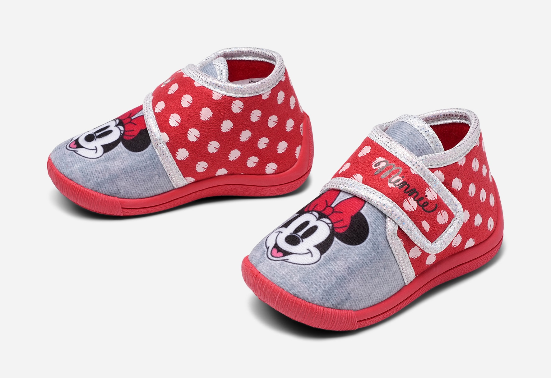 MINNE MOUSE, Tofflor Röda