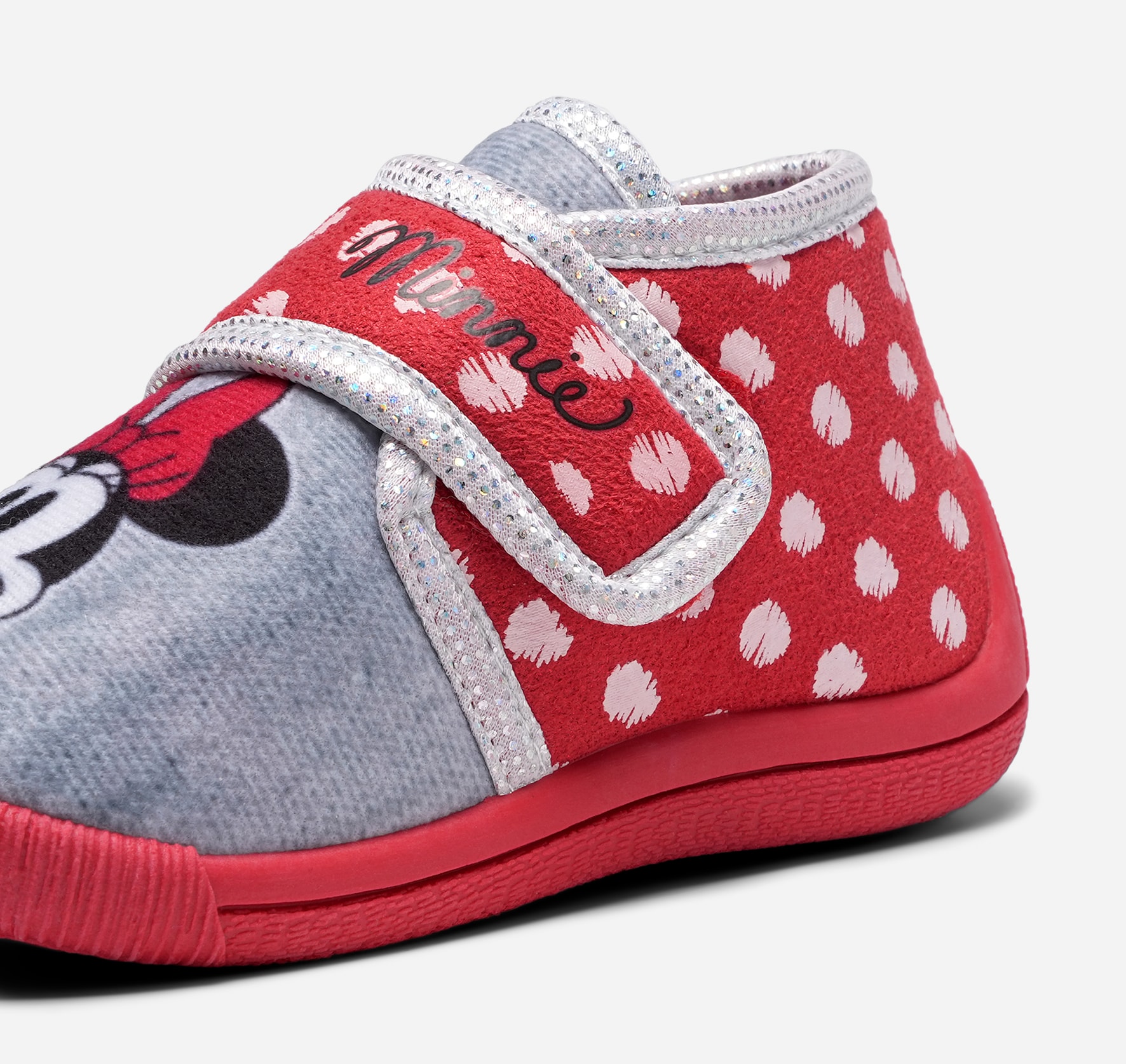 MINNE MOUSE, Tofflor Röda