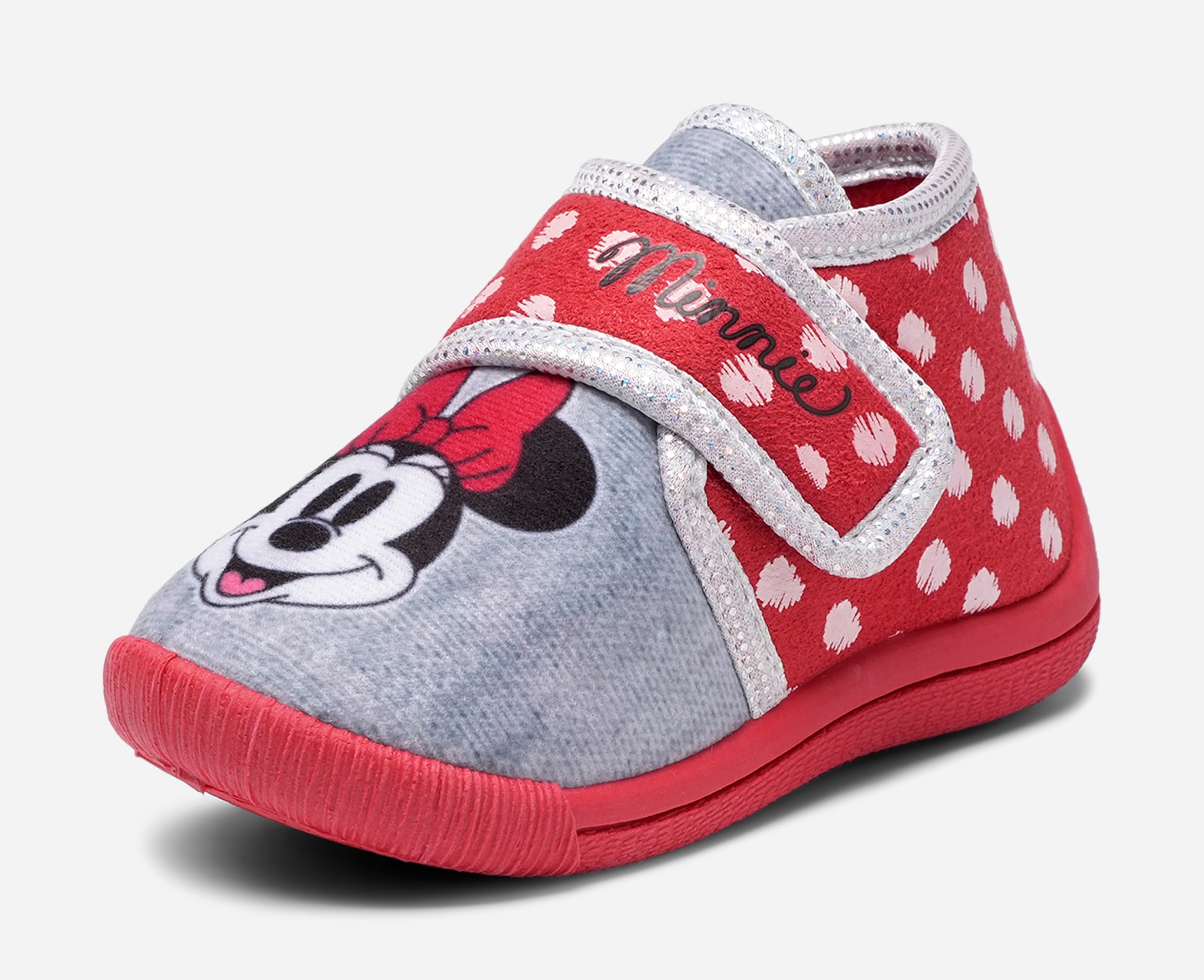 MINNE MOUSE, Tofflor Röda