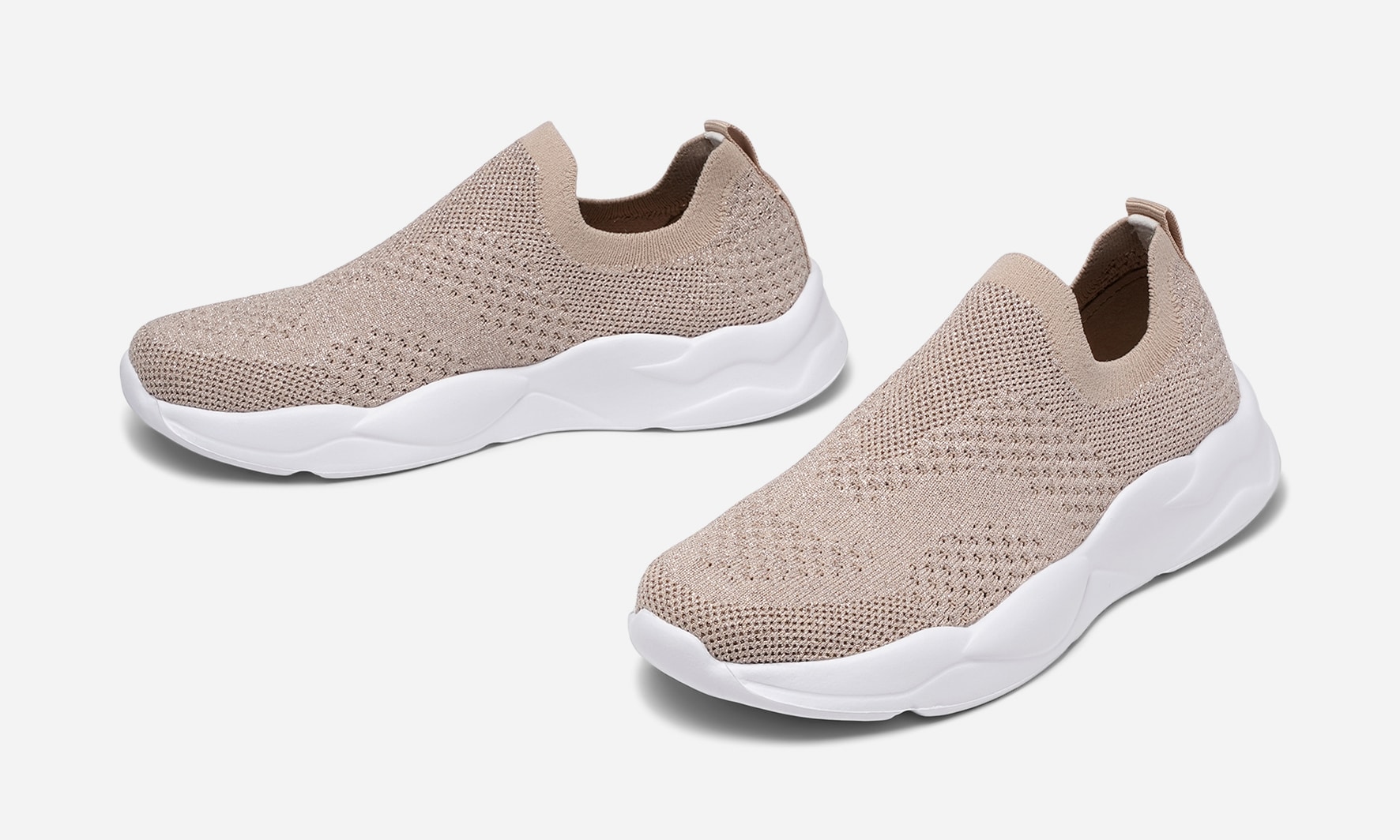 DINSKO, Sock sneakers Beigea