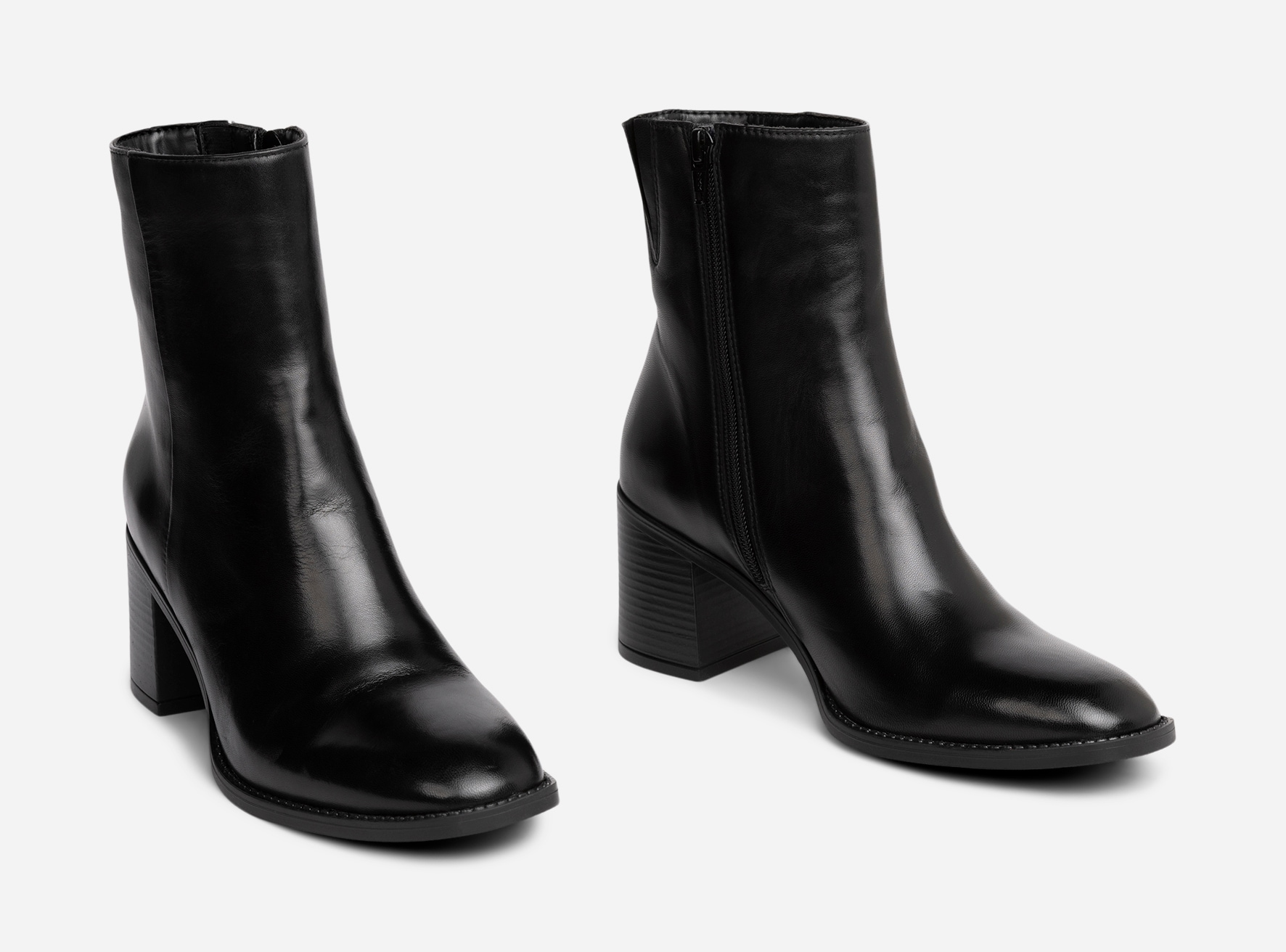 PACE, Boots med dragkedja Svarta
