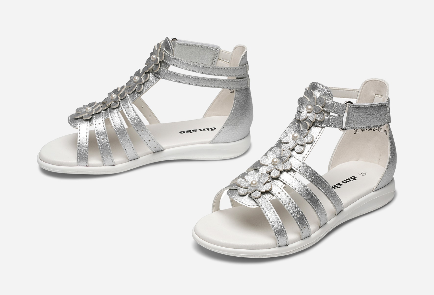 DINSKO, Sandaler Metallfärgade