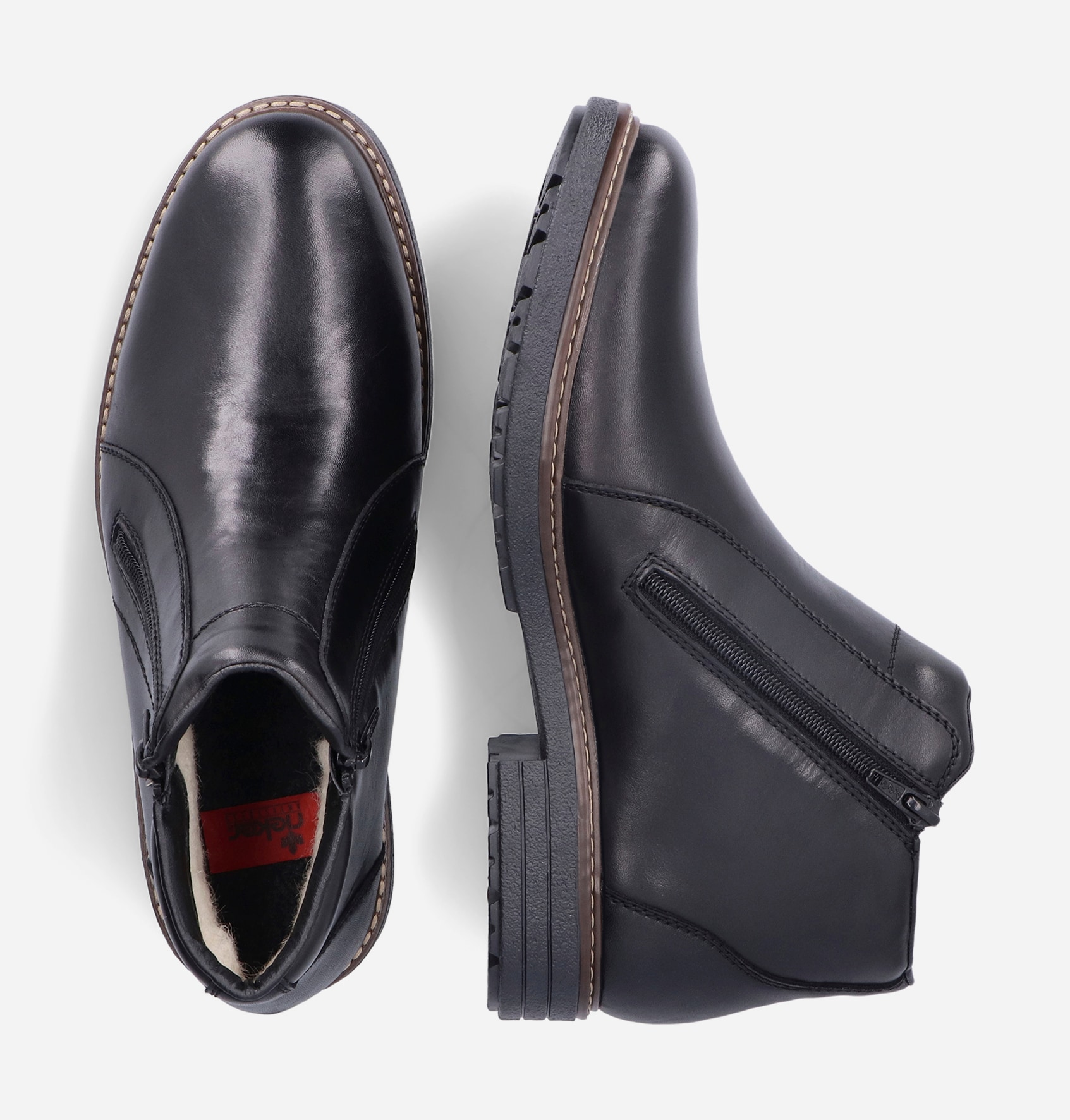 RIEKER, Boots Svarta