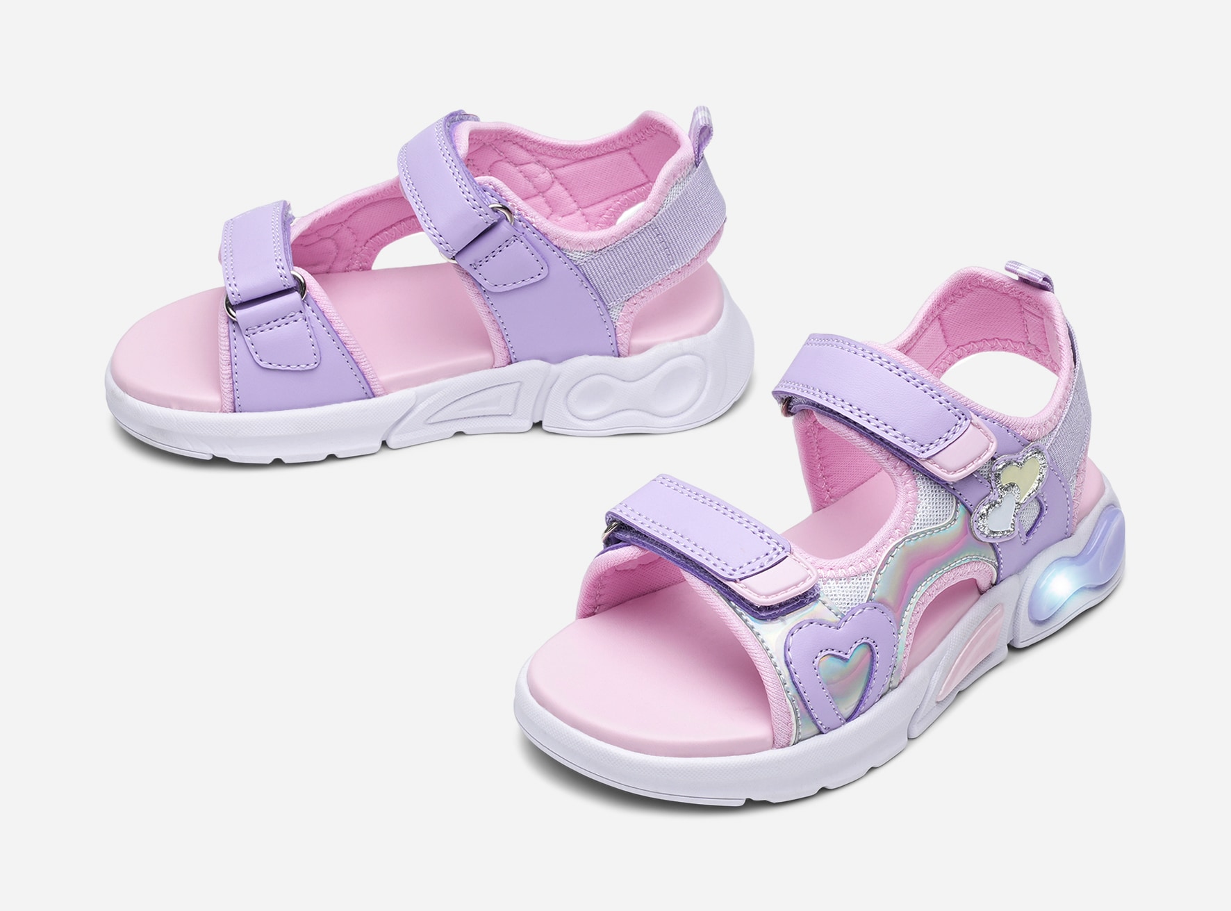 DINSKO, Blinkande sandaler Lila