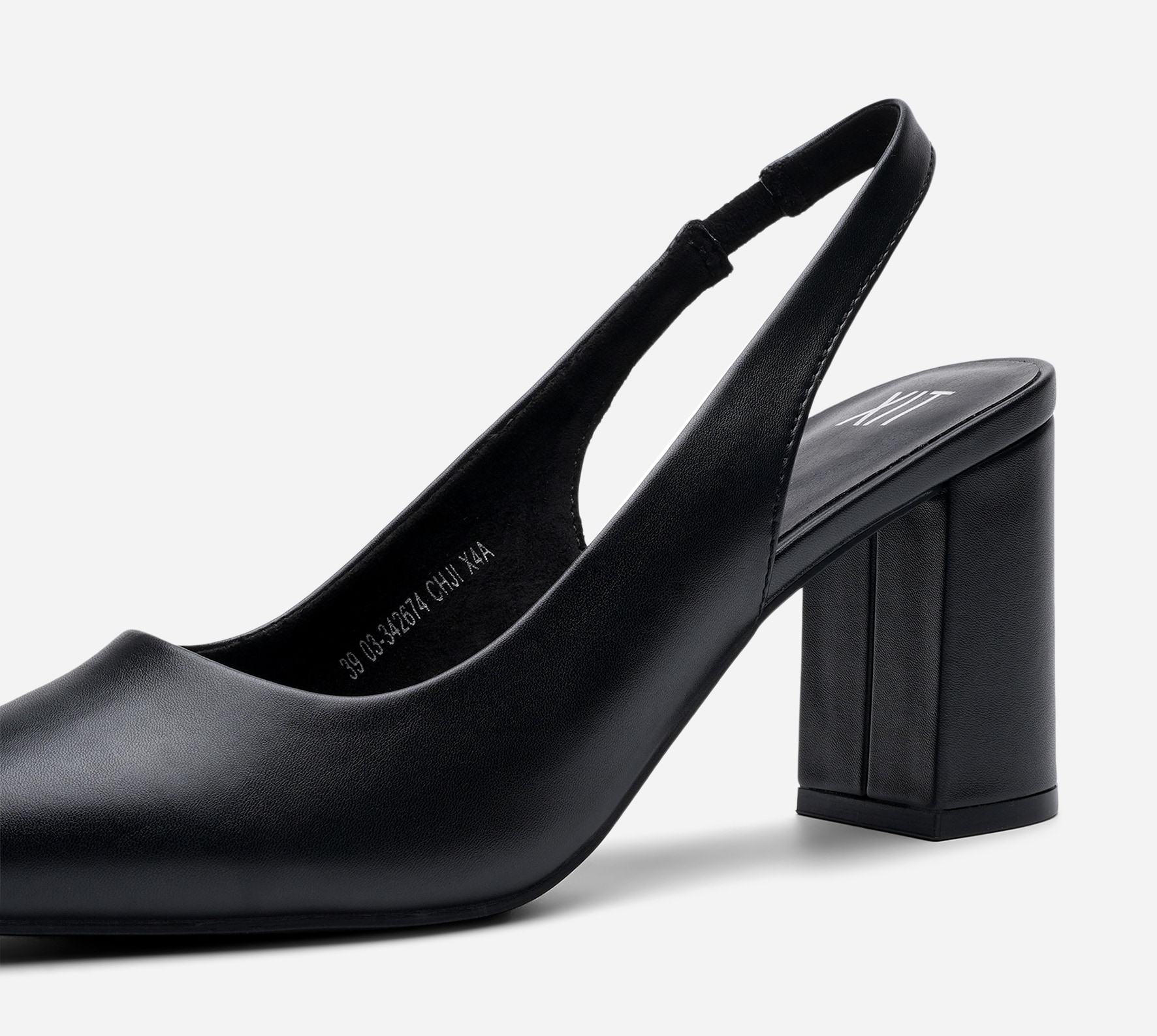XIT, Pumps med slingback Svarta