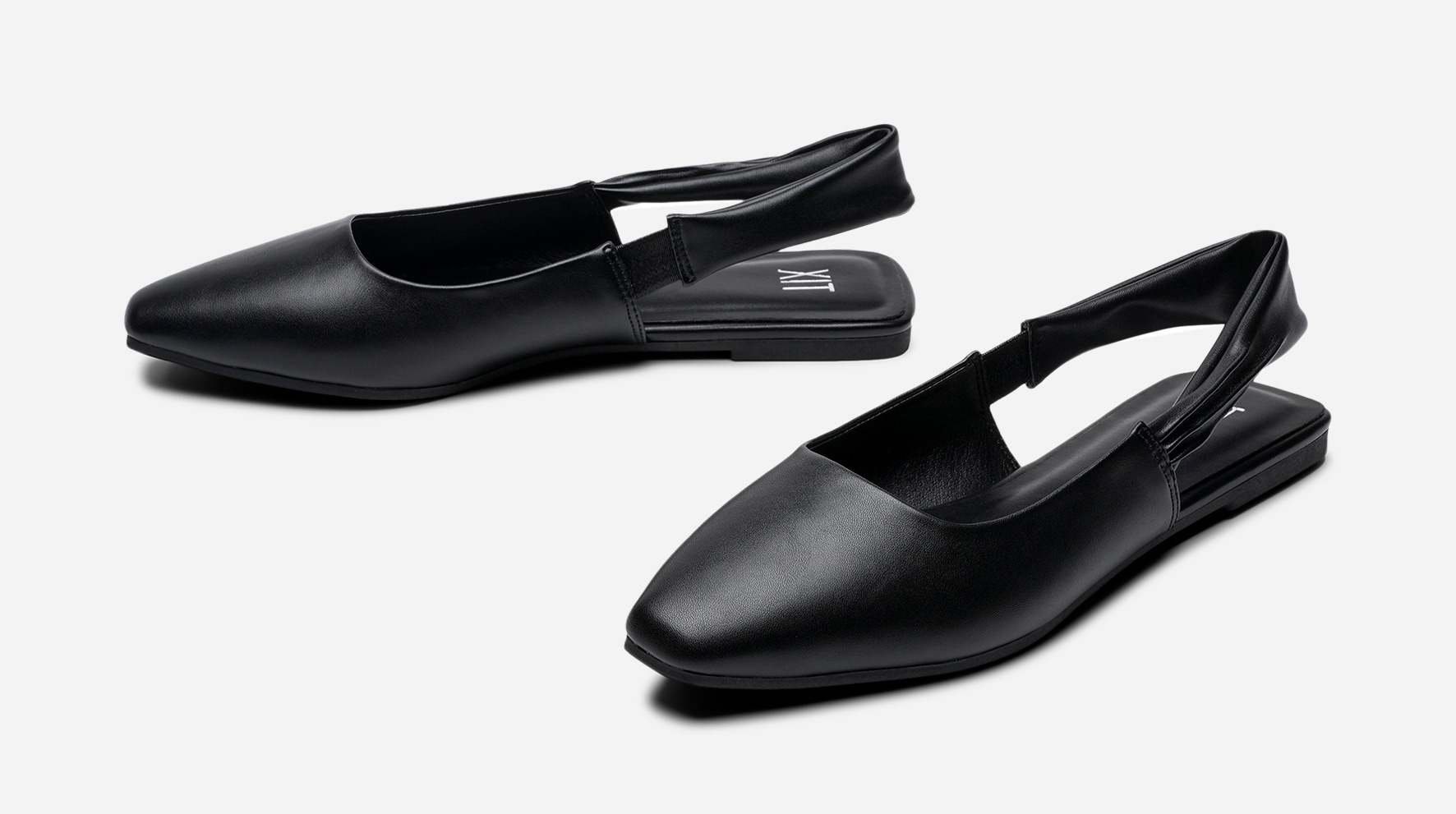 XIT, Ballerinaskor med slingback Svarta