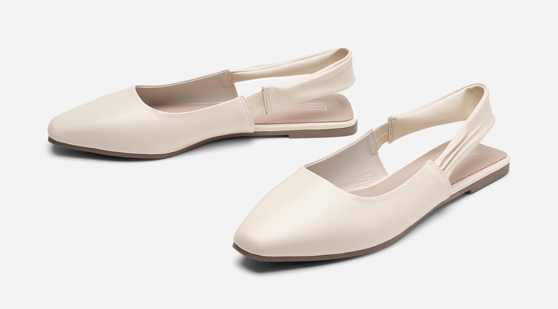 XIT, Ballerinaskor med slingback Beigea