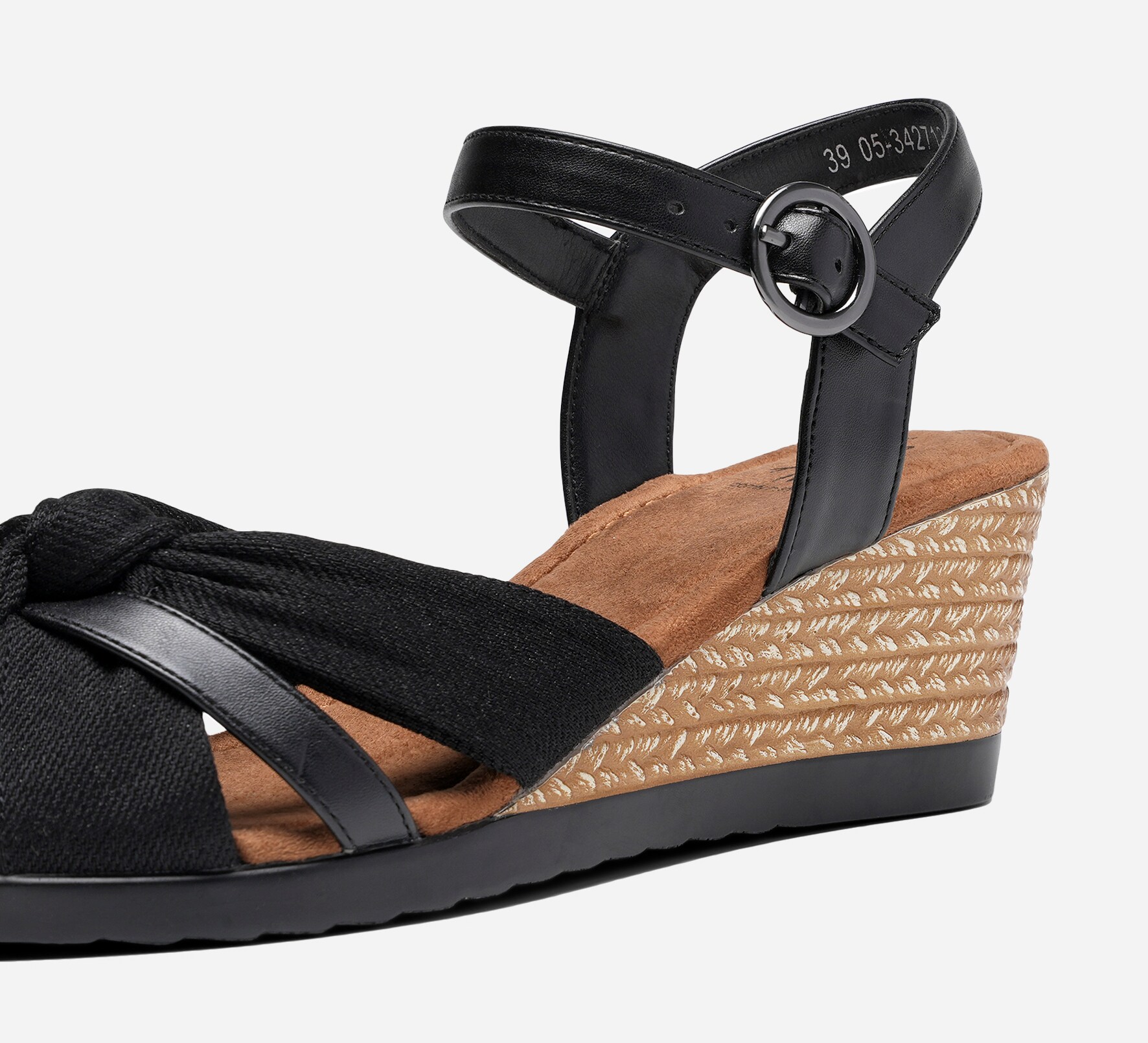 SO ALL, Sandaletter med remmar Svarta
