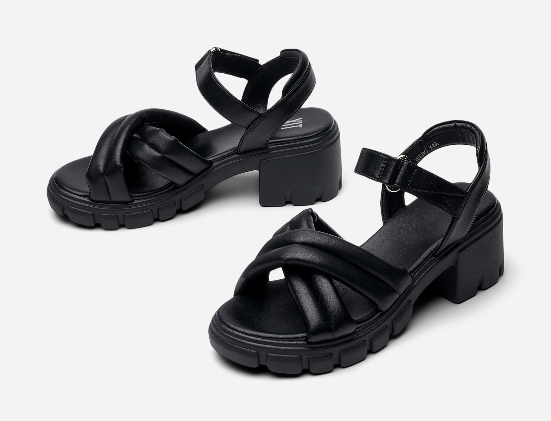 XIT, Sandaletter med platåsula Svarta