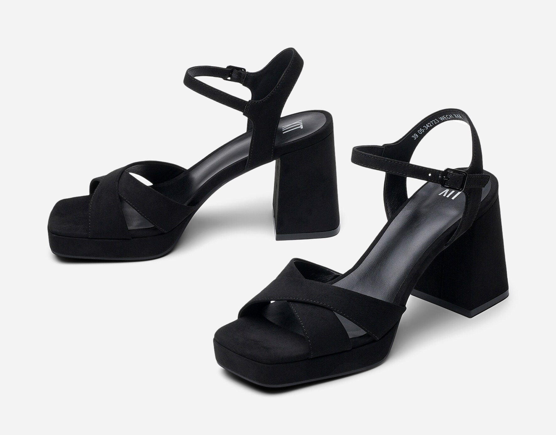 XIT, Sandaletter med platåsula Svarta