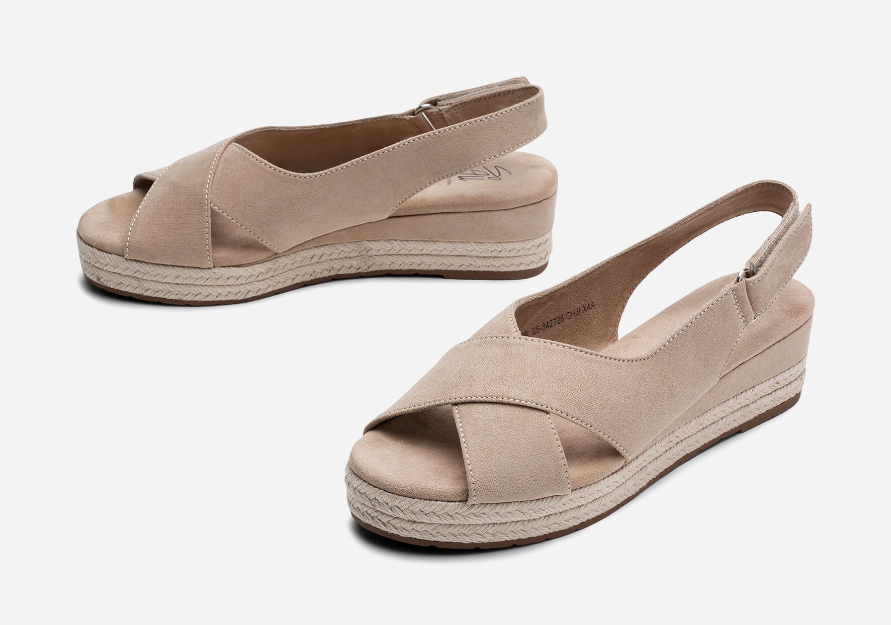 SO ALL, Sandaletter med repsula Beigea