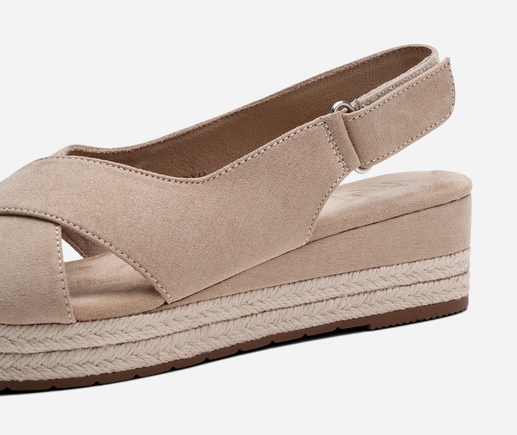 SO ALL, Sandaletter med repsula Beigea