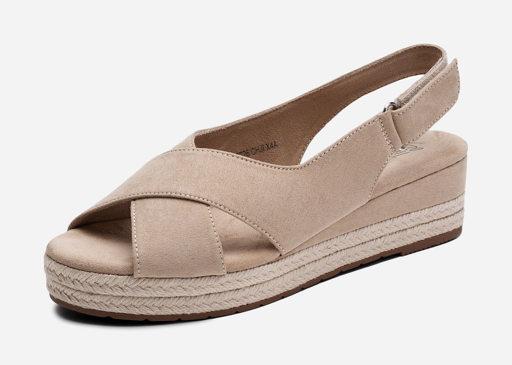 SO ALL, Sandaletter med repsula Beigea