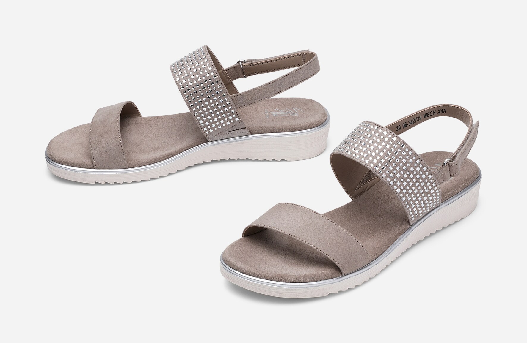 SO ALL, Sandaler med remmar Beigea