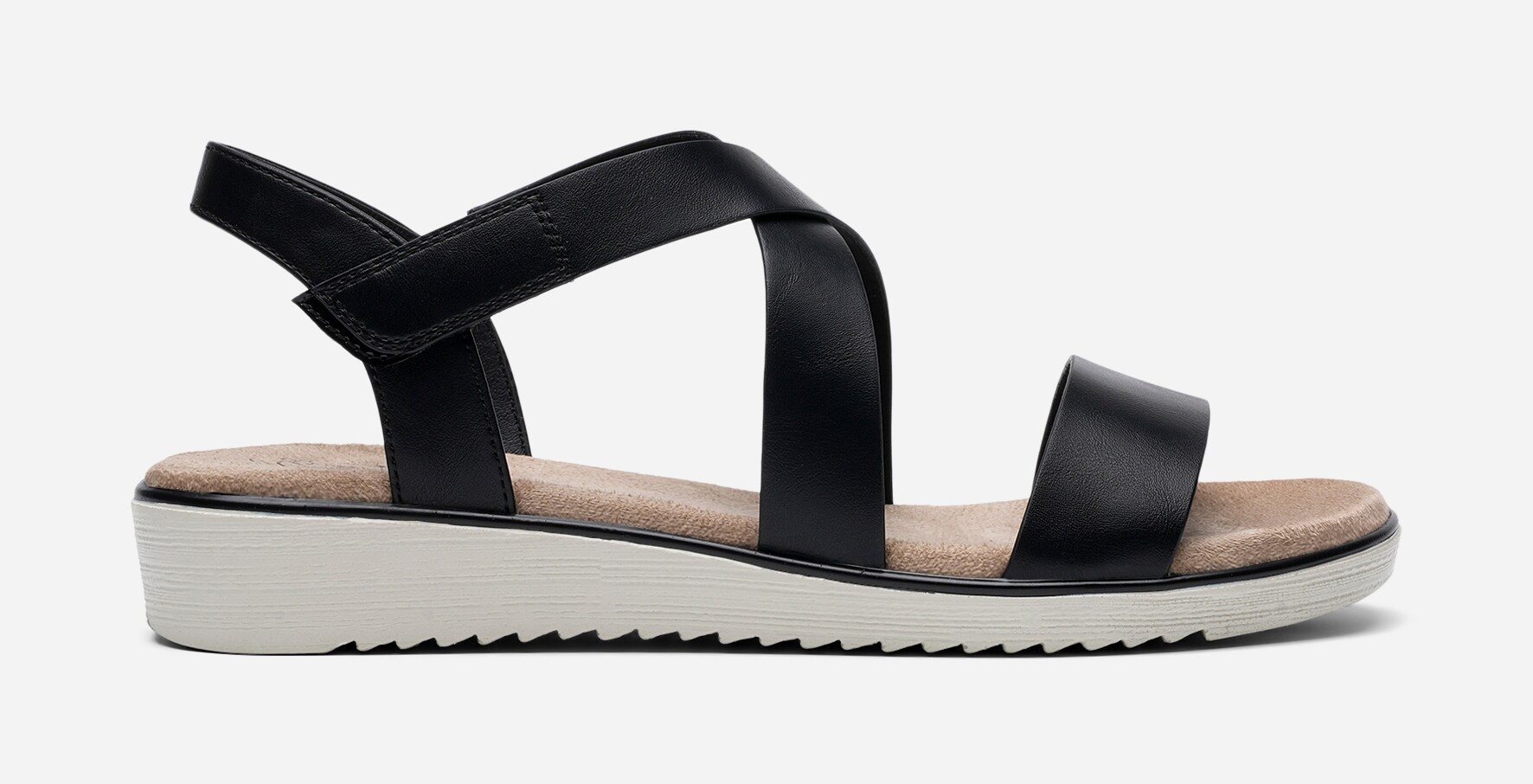 SO ALL, Sandaler med remmar Svarta