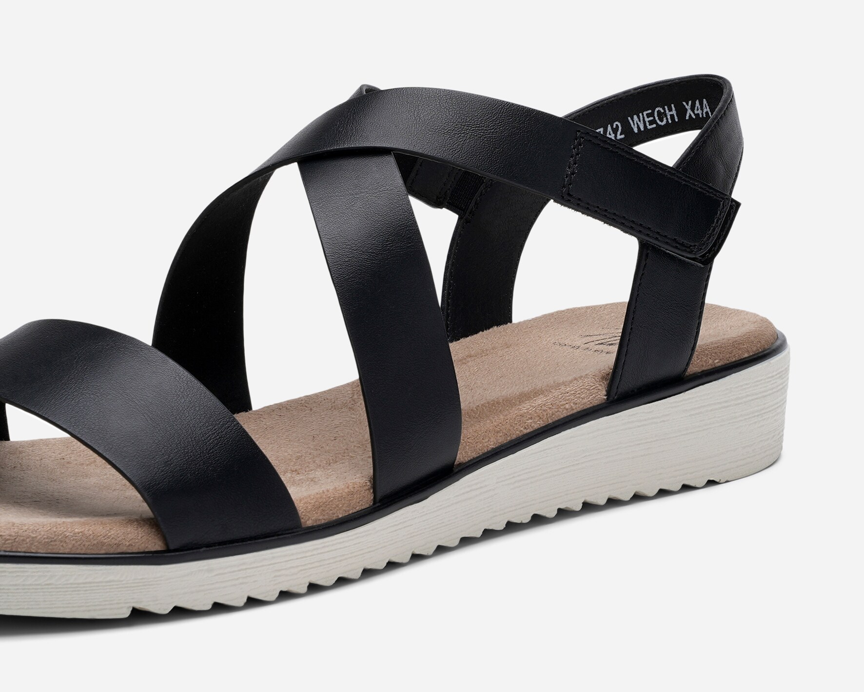 SO ALL, Sandaler med remmar Svarta