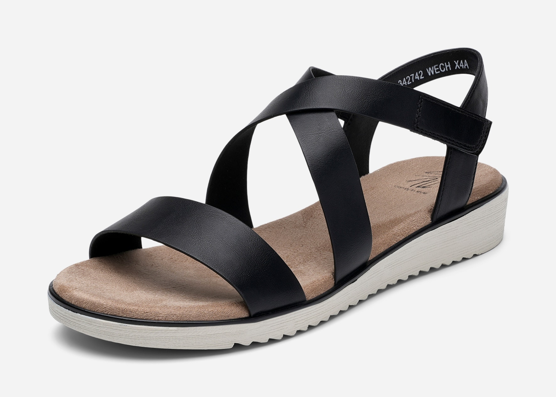 SO ALL, Sandaler med remmar Svarta