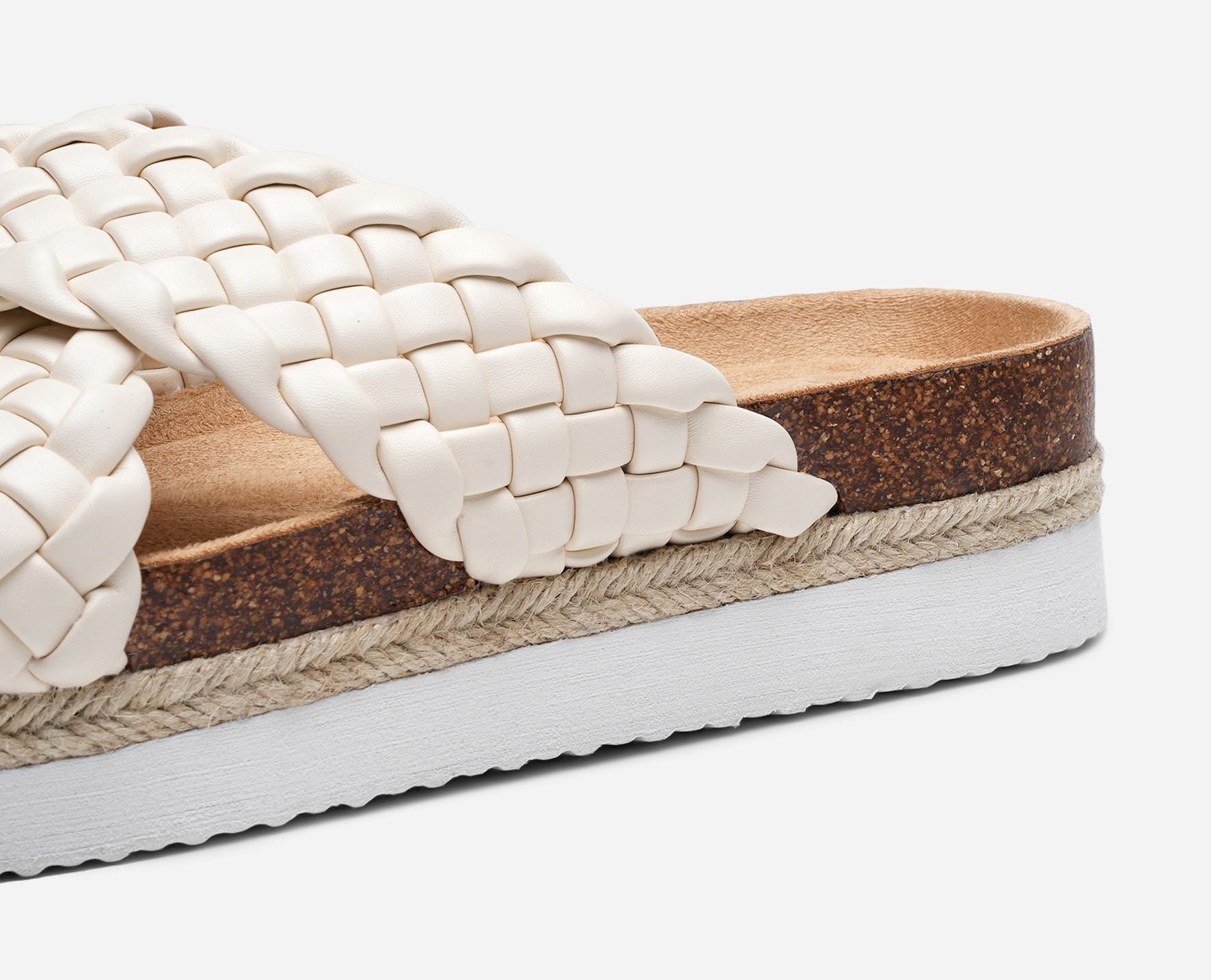 SO ALL, Sandaler med platåsula Beigea