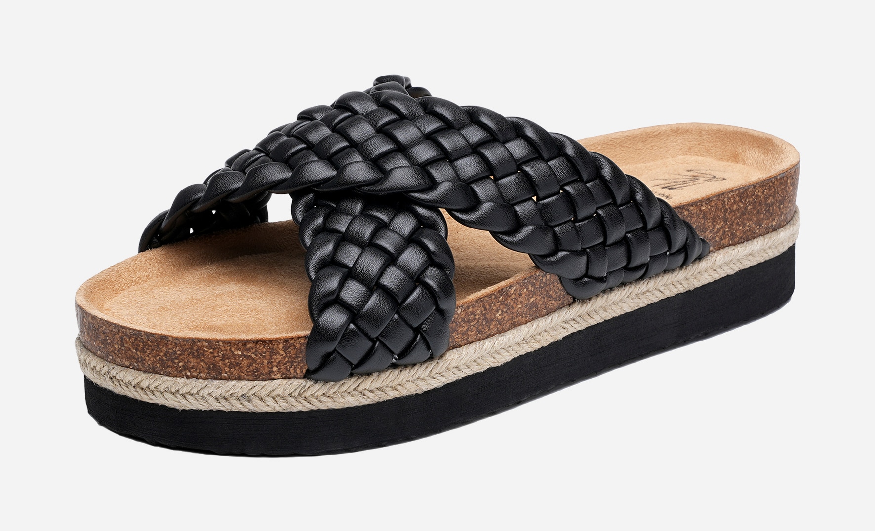 SO ALL, Sandaler med platåsula Svarta