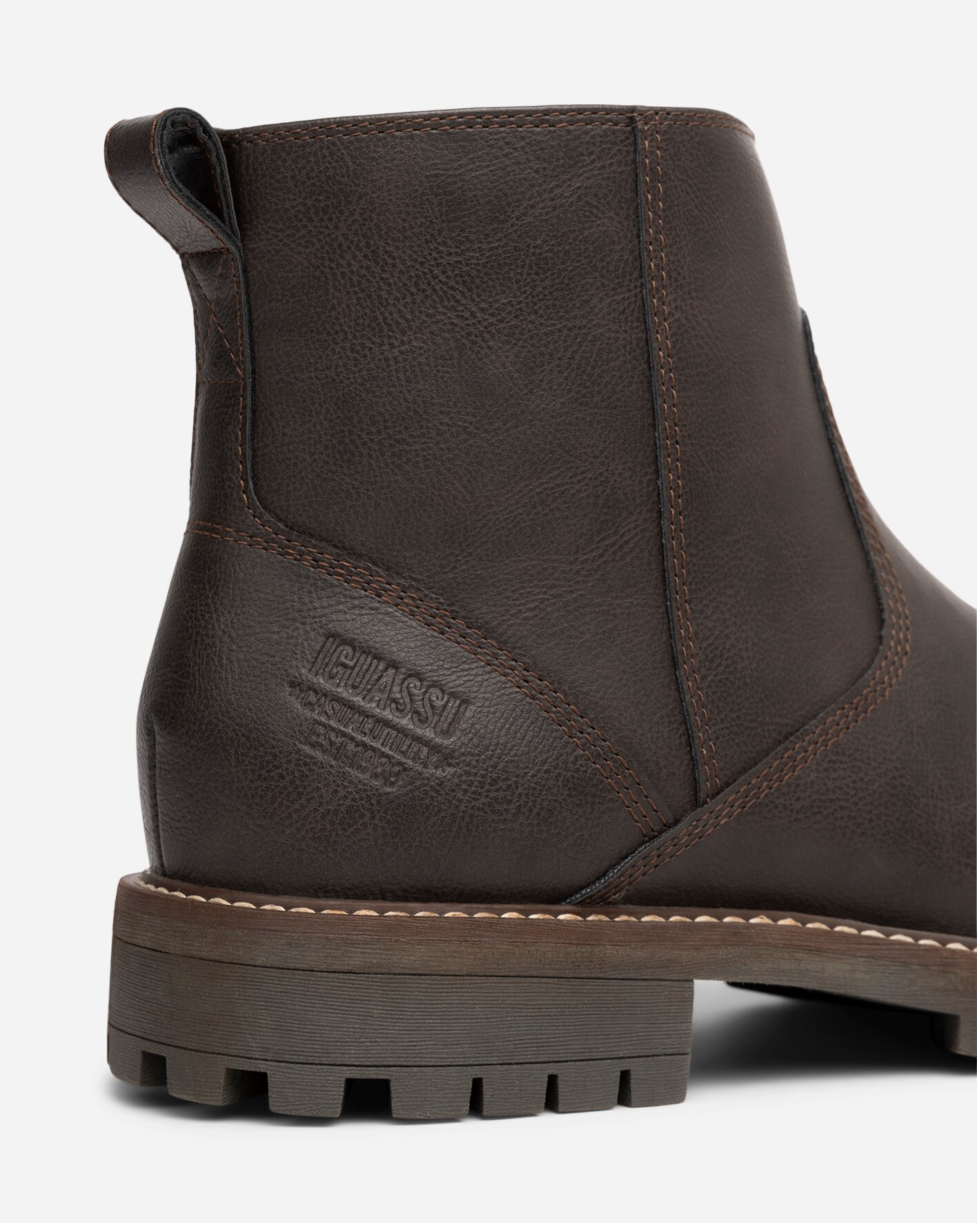 IGUASSU, Varmfodrade boots med dragkedja Bruna
