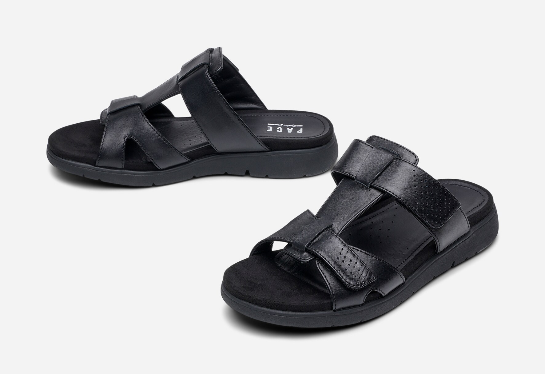 PACE, Sandaler med remmar Svarta