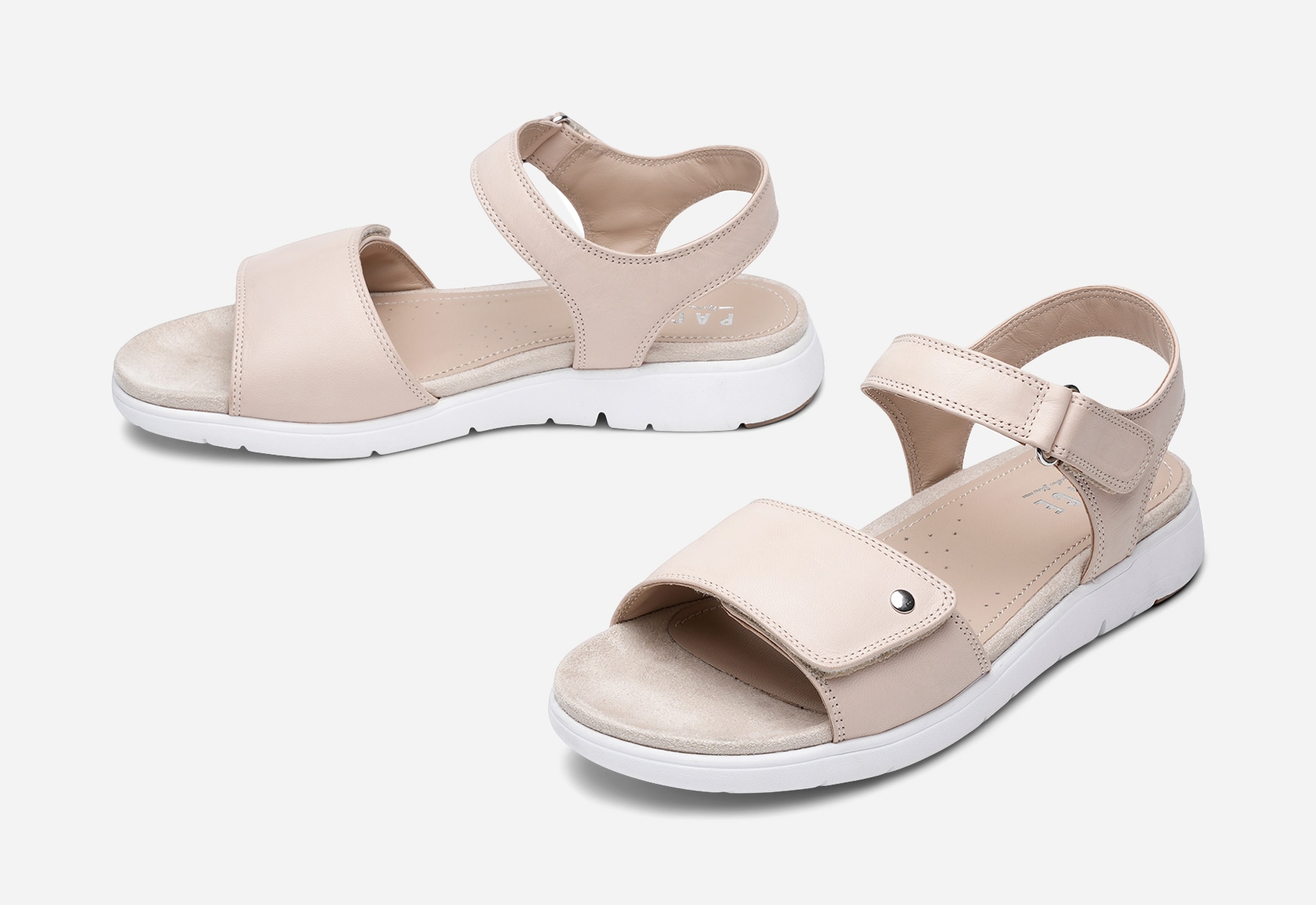 PACE, Sandaler med remmar Beigea
