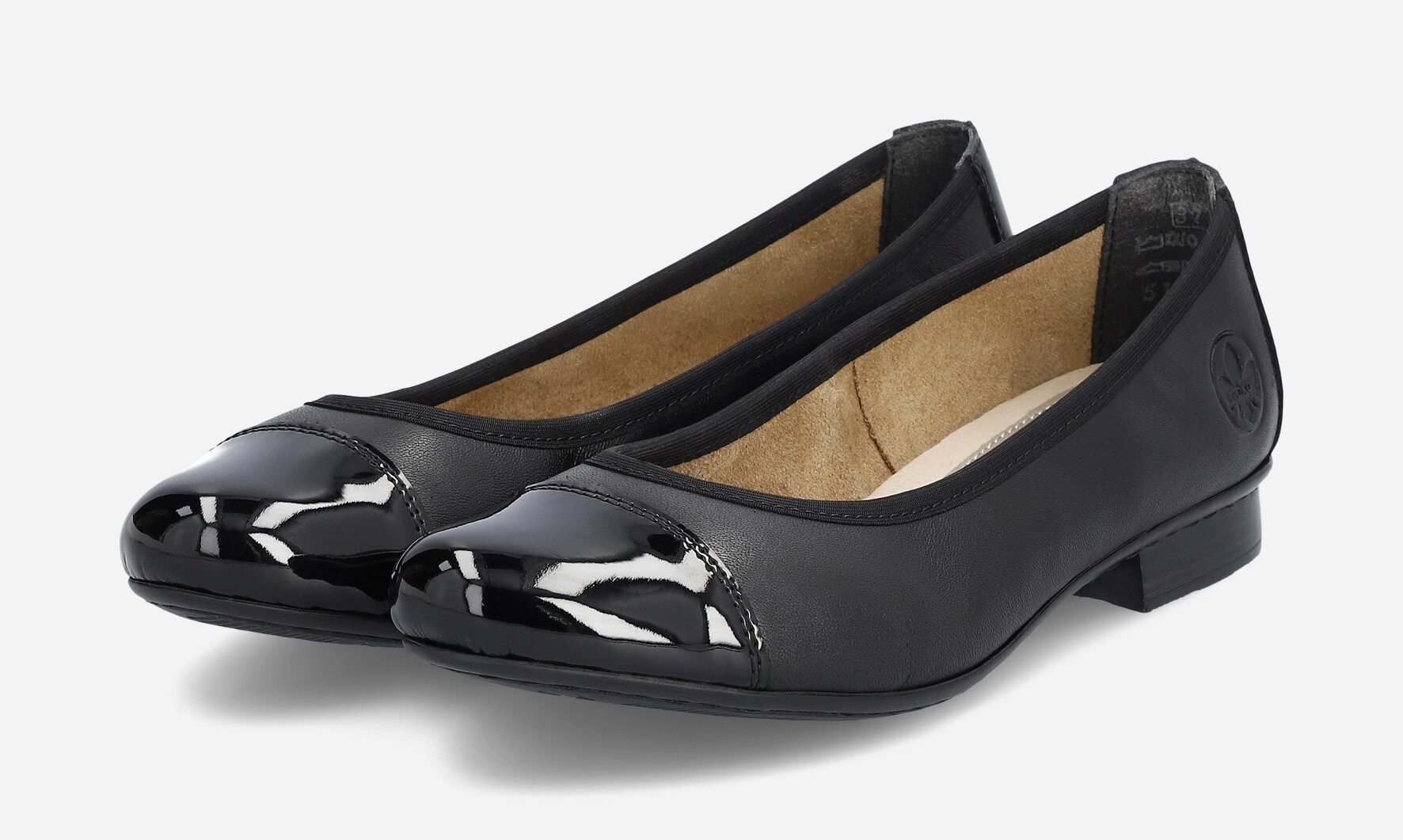 RIEKER, Ballerinaskor Svarta