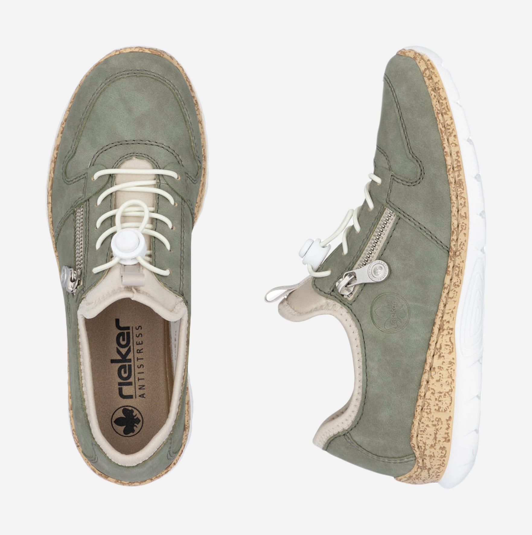 RIEKER, Sneakers Gröna