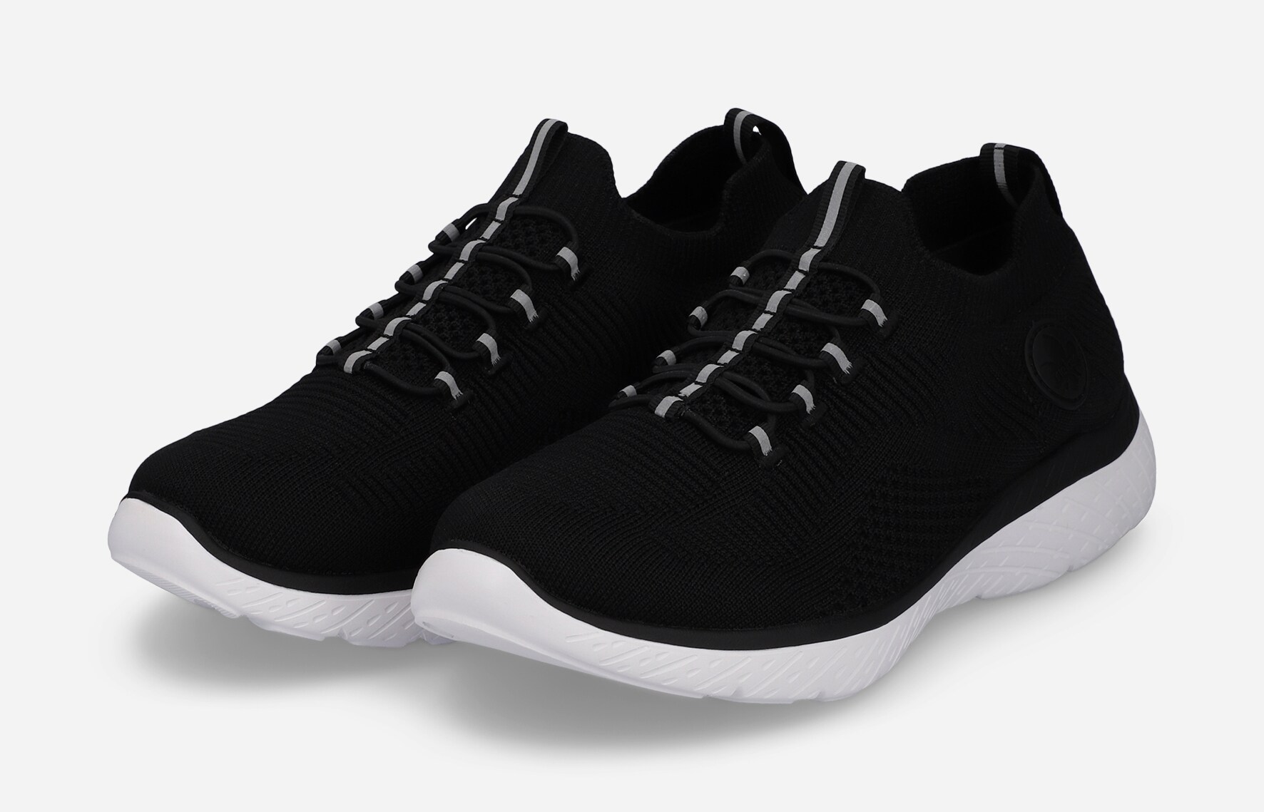 RIEKER, Sock sneakers Svarta