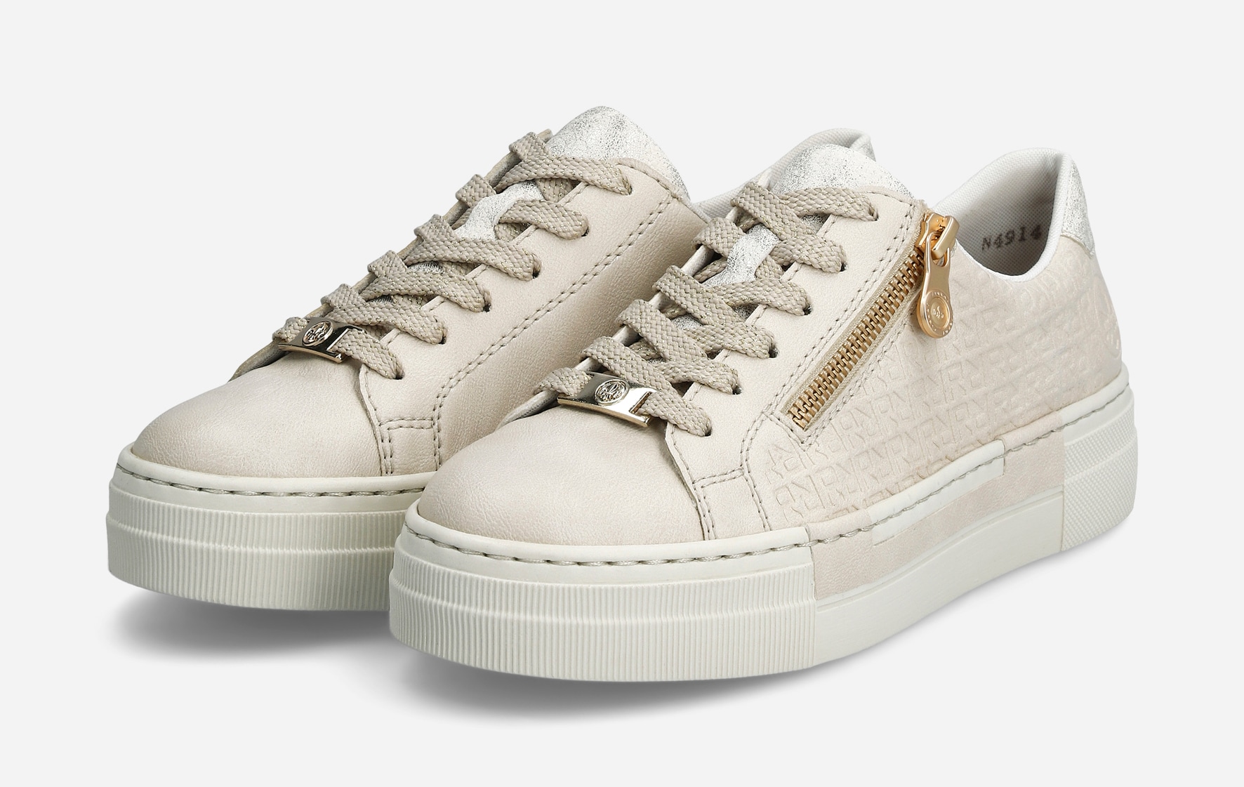 RIEKER, Sneakers Beigea